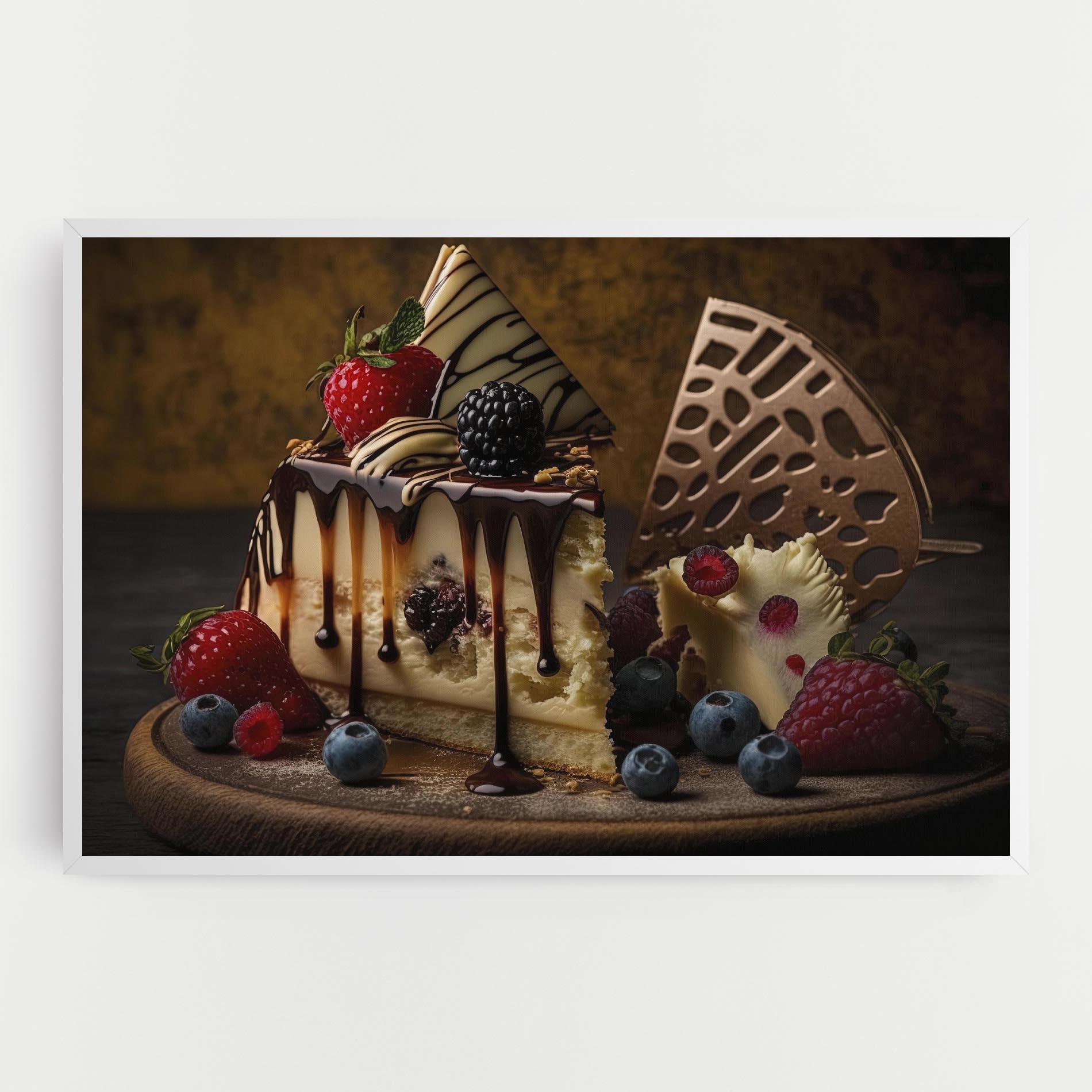 Tablou Canvas Cheesecake Chocolate mockup 0