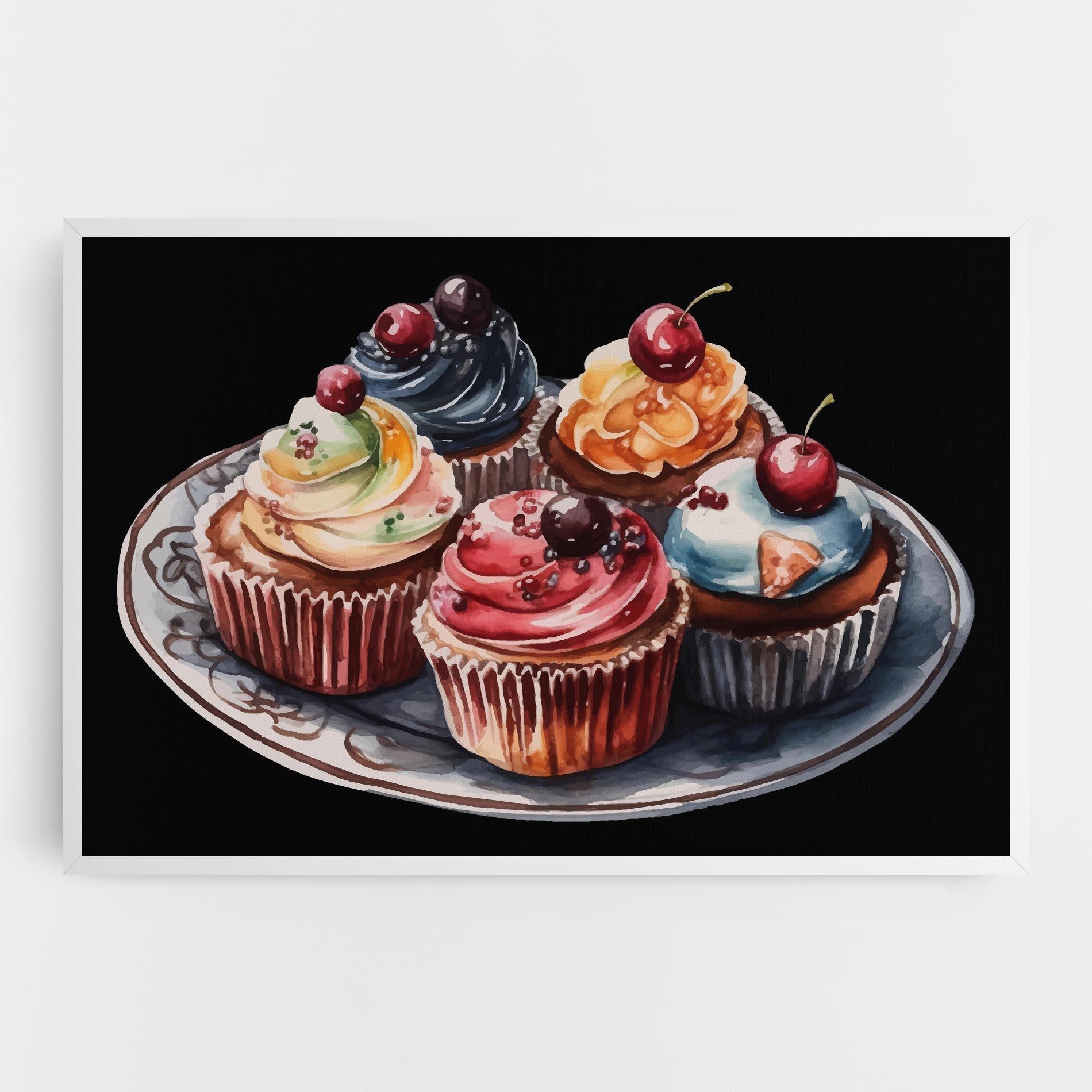 Tablou Canvas Colorful Muffins mockup 0