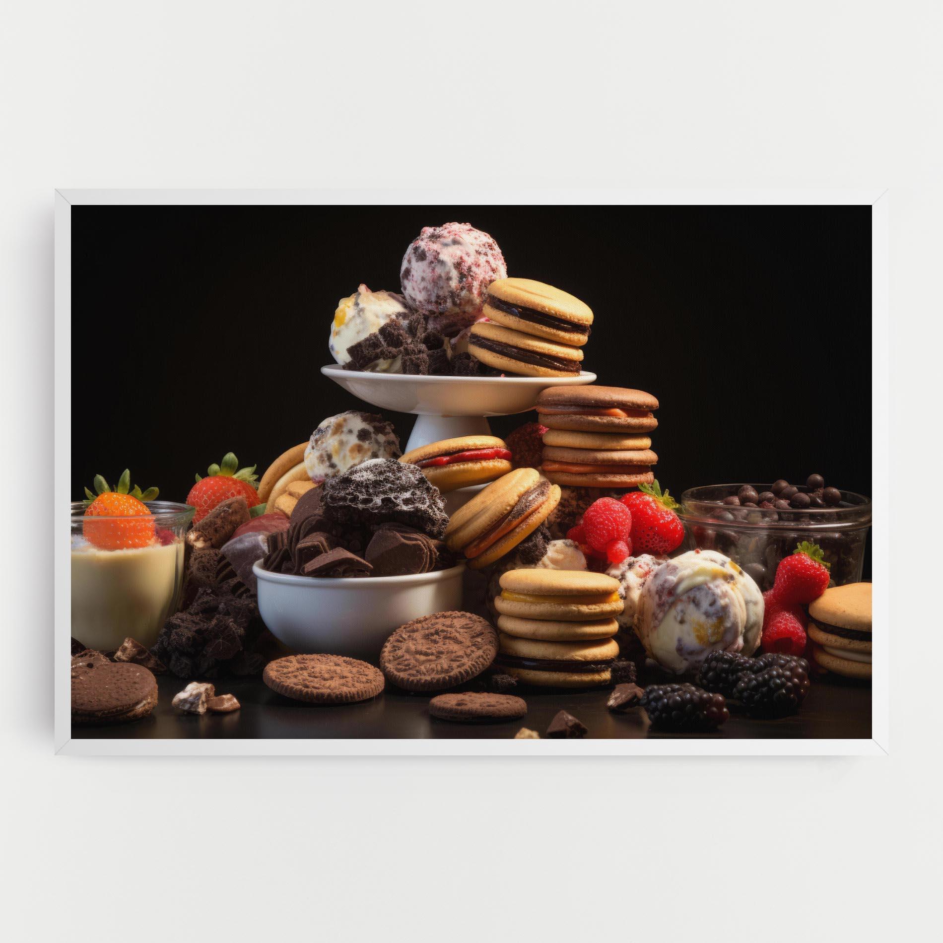 Tablou Canvas Ice Cream Cookies mockup 0
