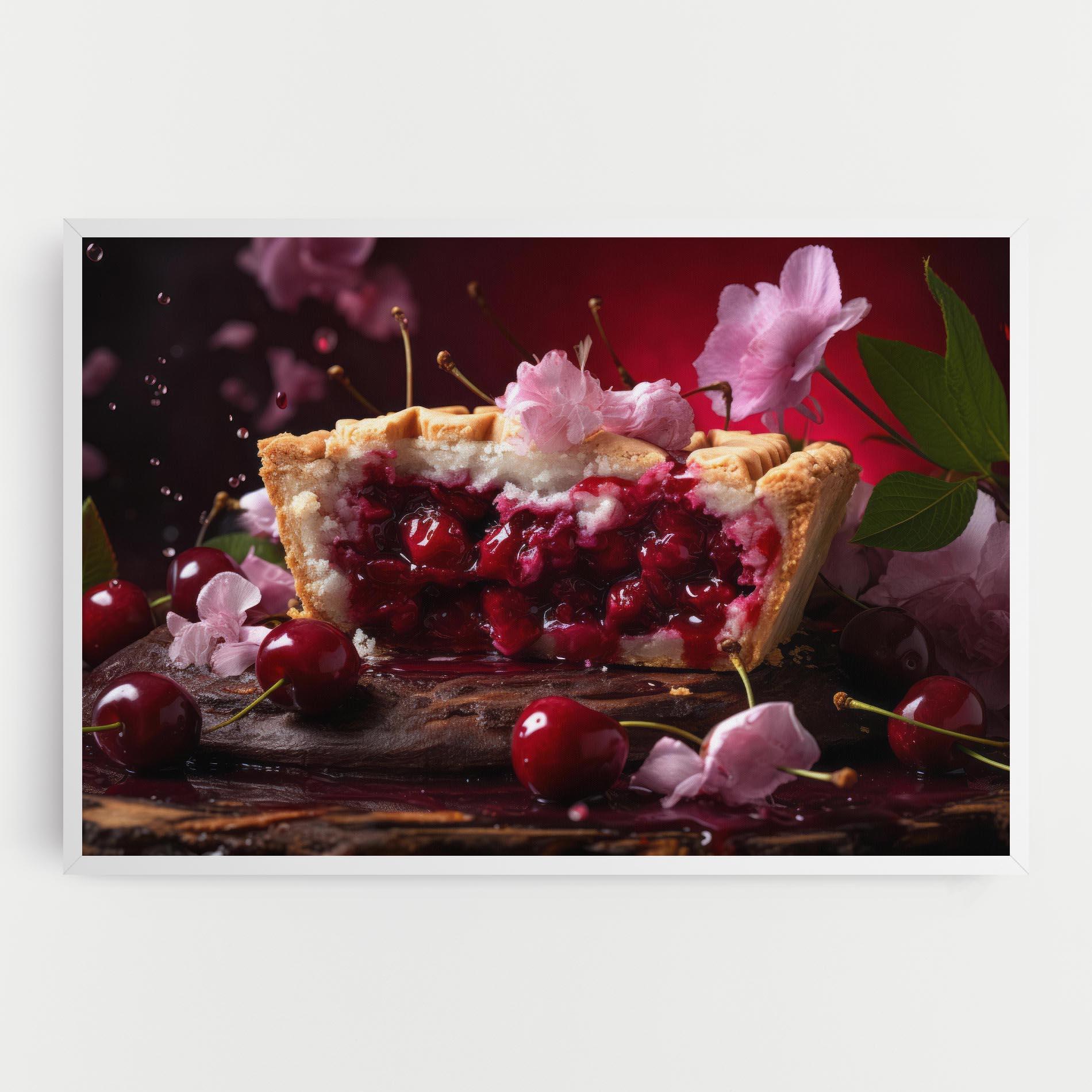 Tablou Canvas Wooden Table Cherries mockup 0