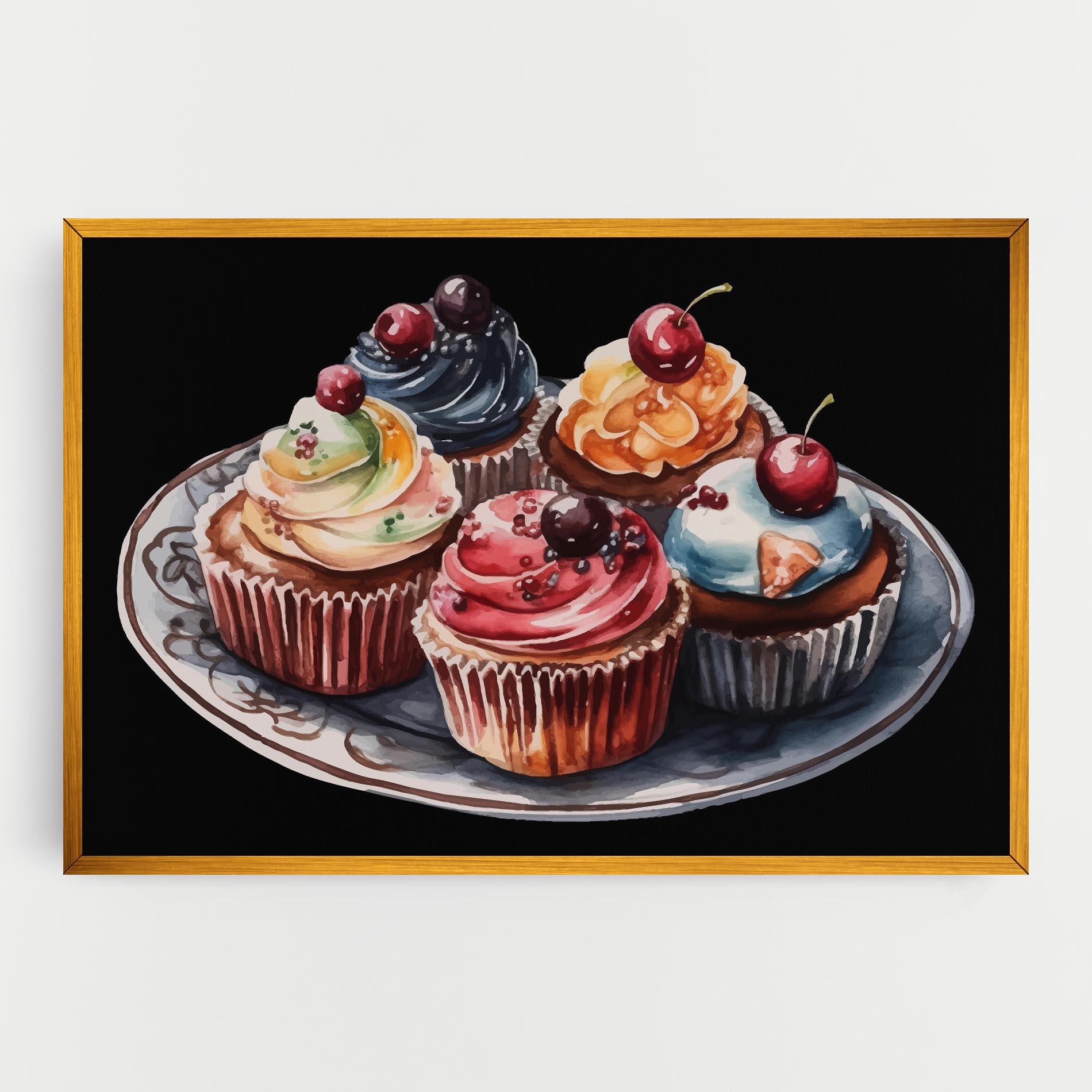 Tablou Canvas Colorful Muffins mockup 0
