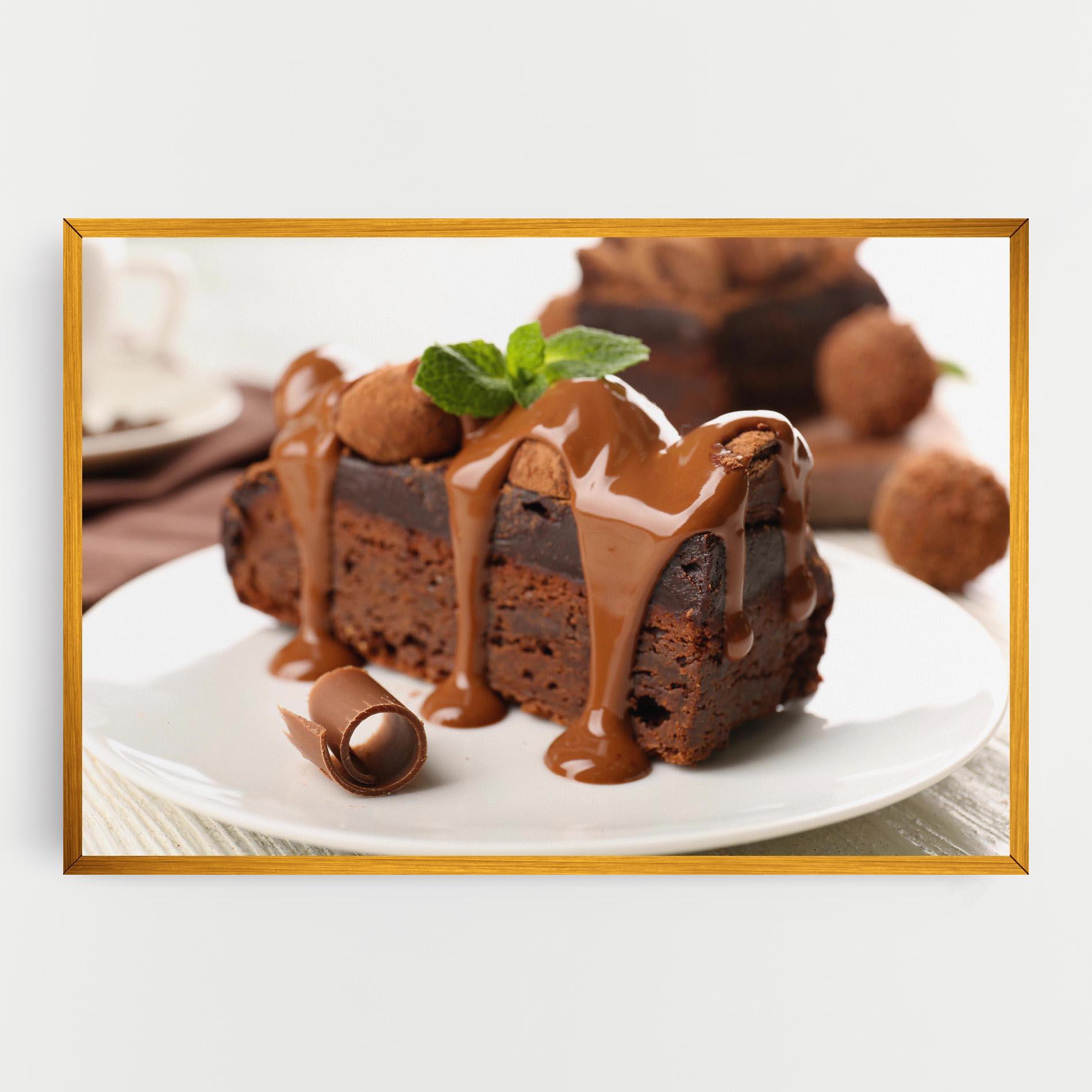 Tablou Canvas Mint Chocolate Cake mockup 0