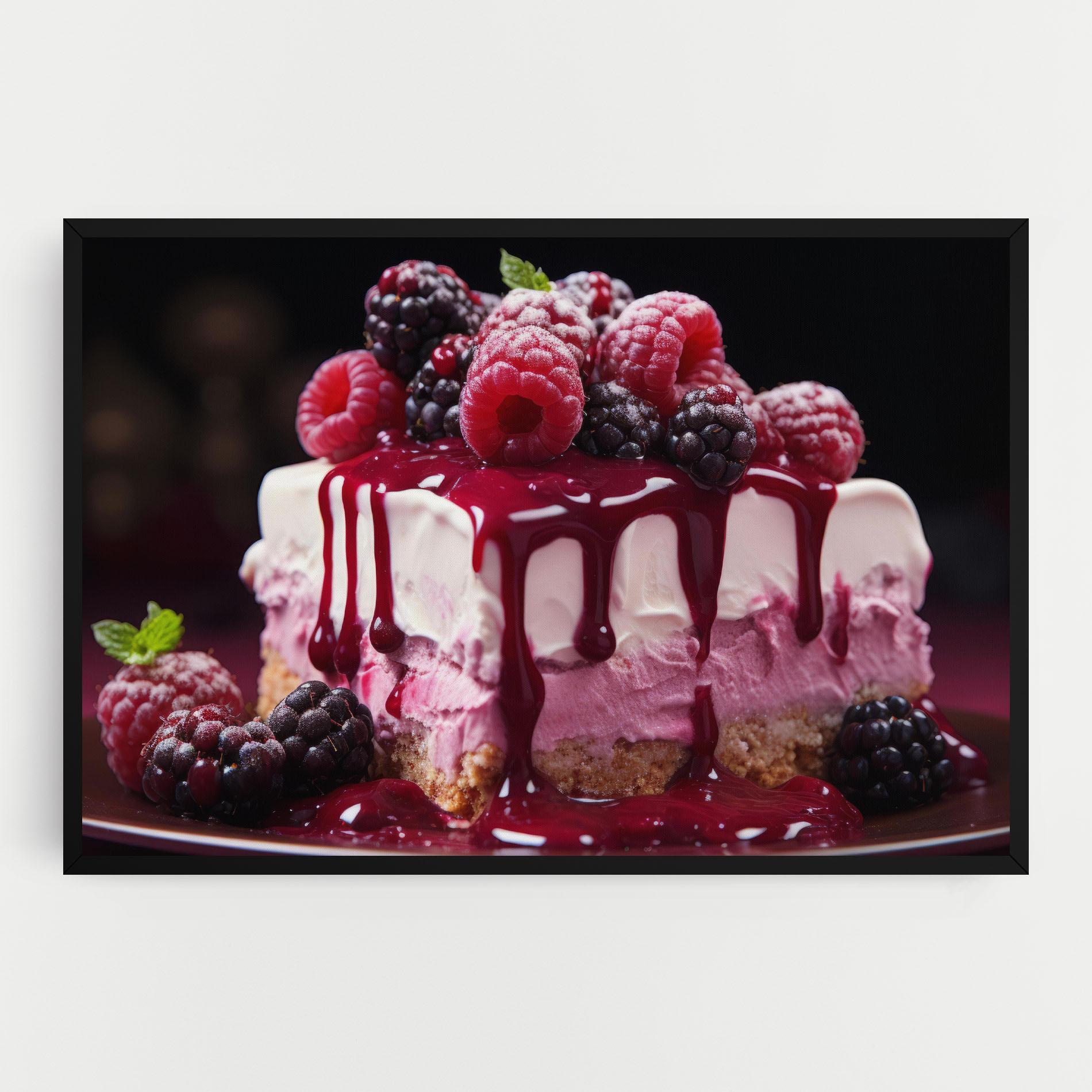 Tablou Canvas Berries Cream mockup 0