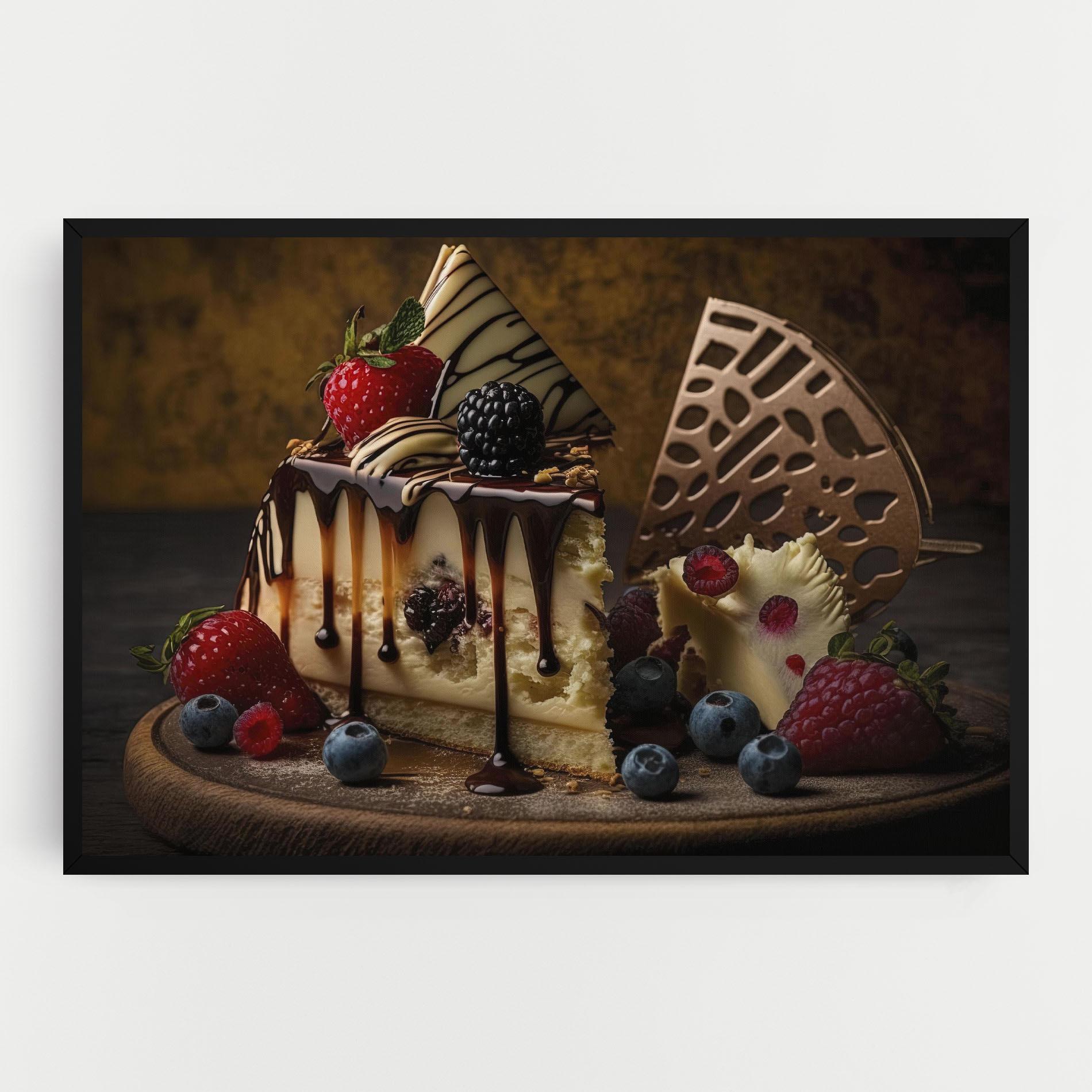 Tablou Canvas Cheesecake Chocolate mockup 0