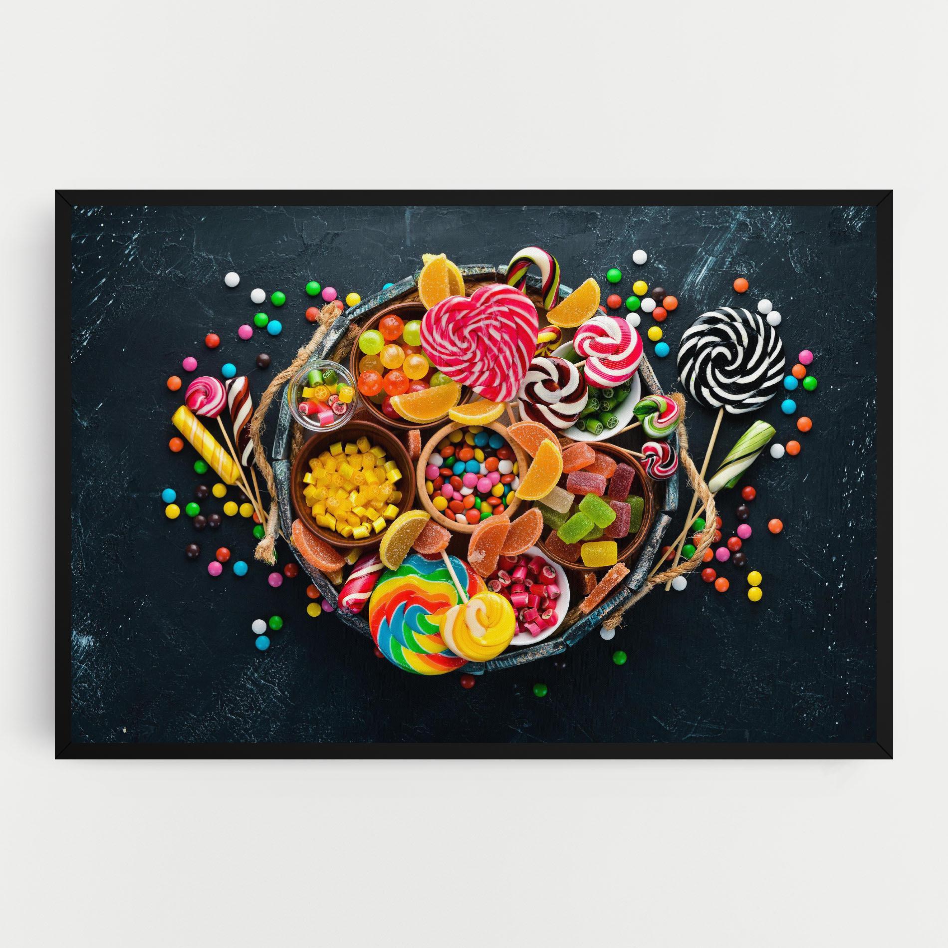 Tablou Canvas Colorful Jelly mockup 0