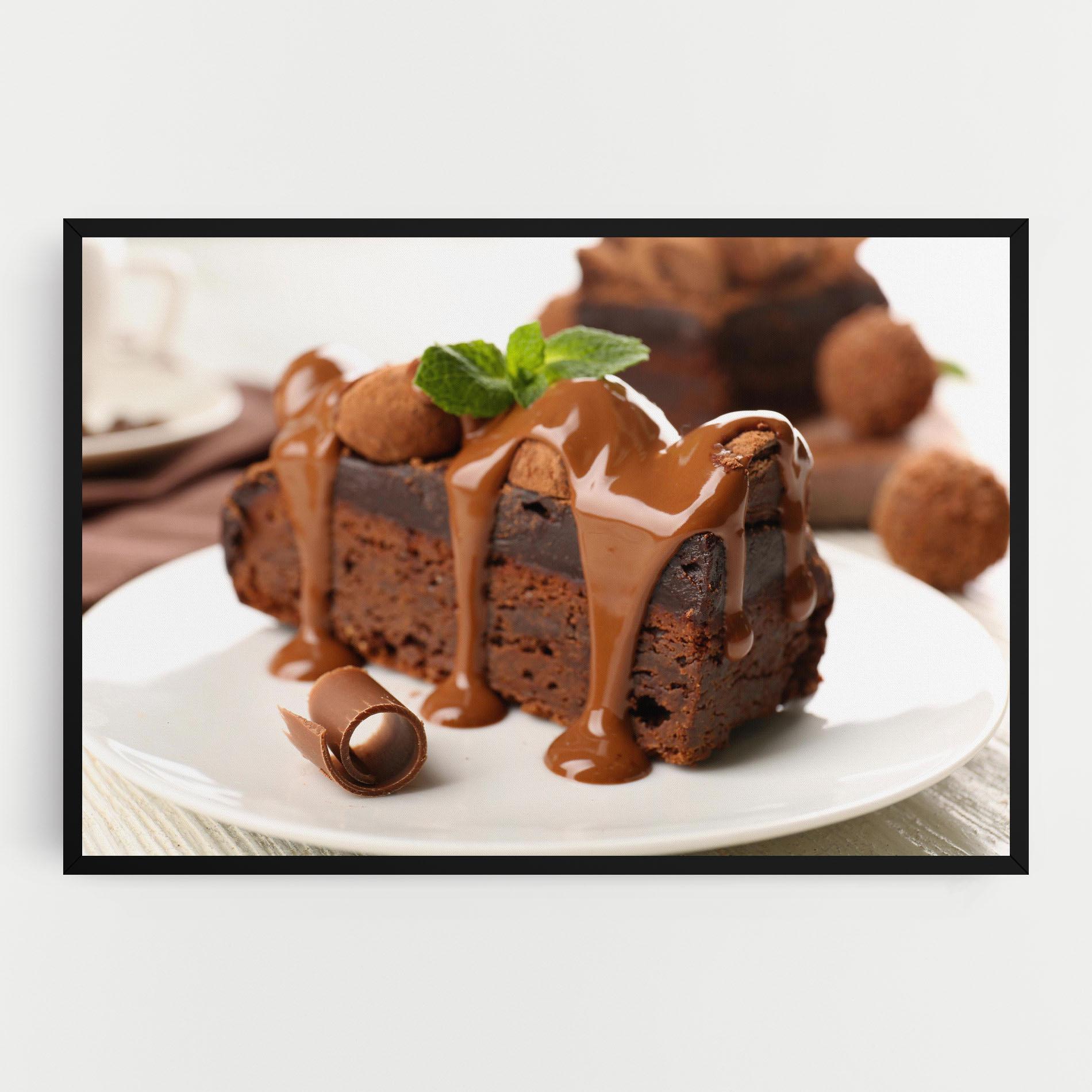 Tablou Canvas Mint Chocolate Cake mockup 0