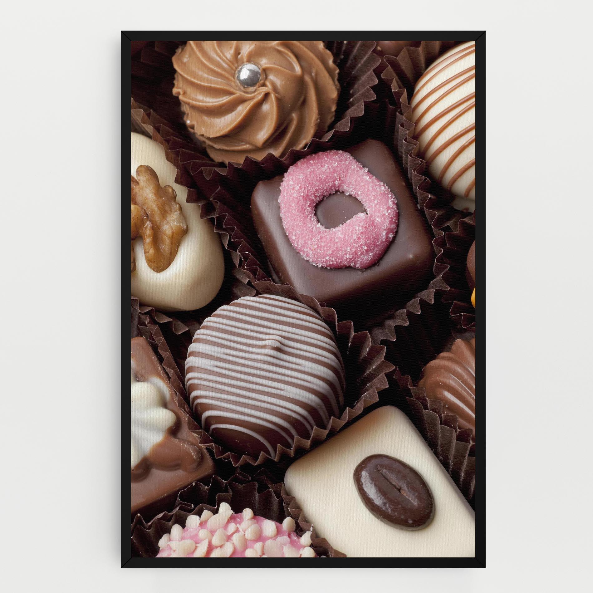 Tablou Canvas Chocolate Bonbons mockup 0