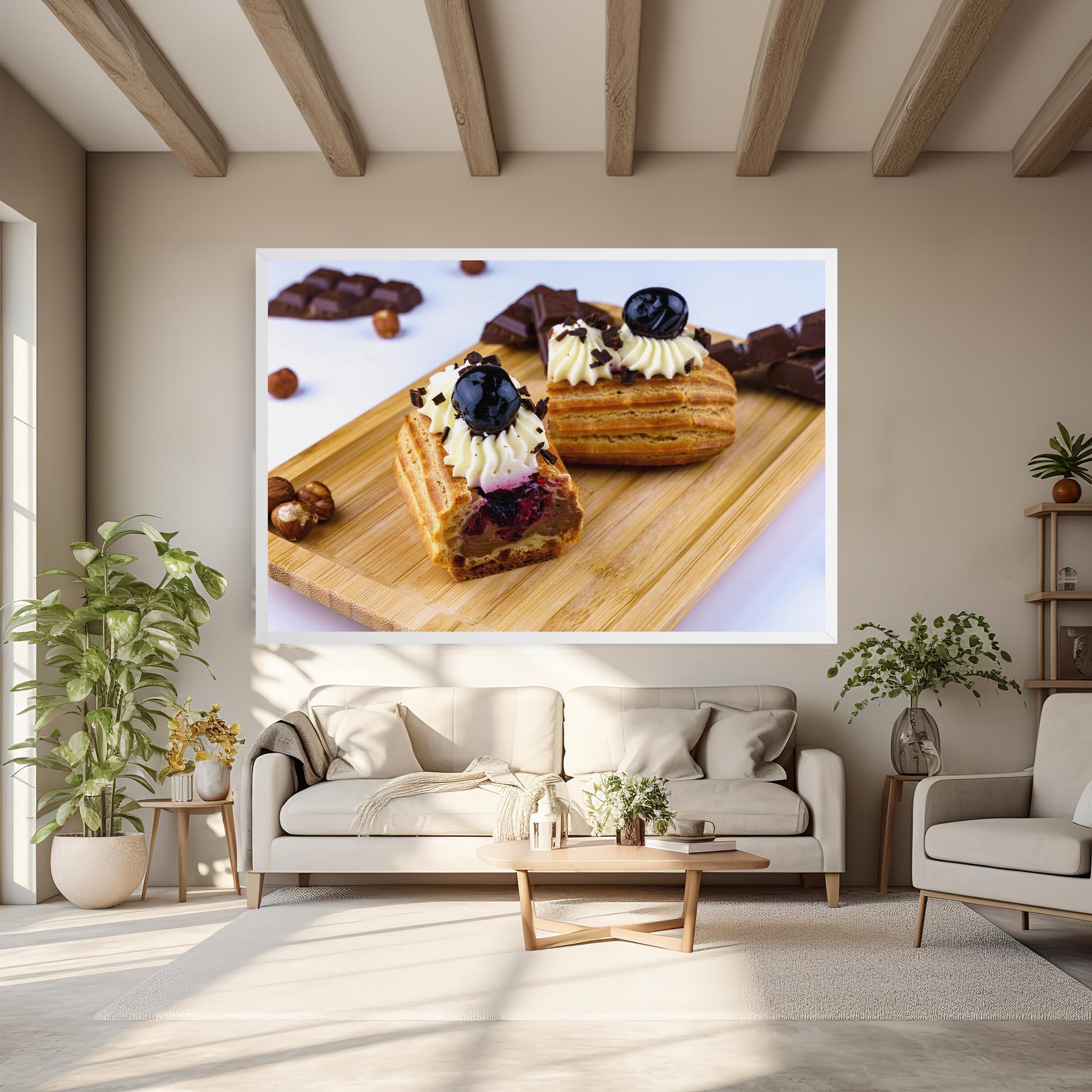 Tablou Canvas Blueberry Eclair mockup 6