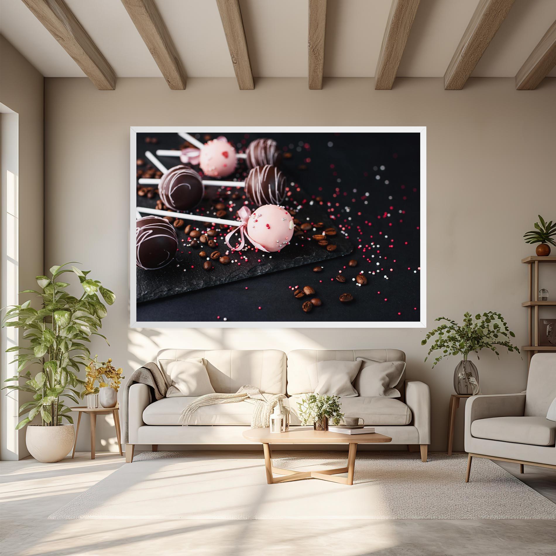 Tablou Canvas Chocolate Dessert mockup 6