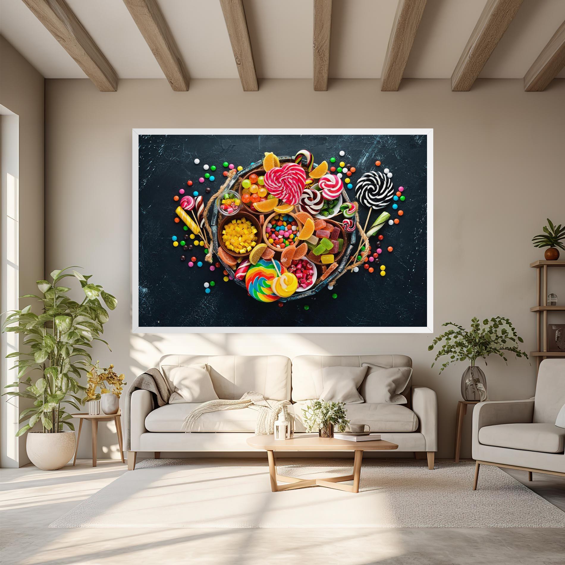 Tablou Canvas Colorful Jelly mockup 6