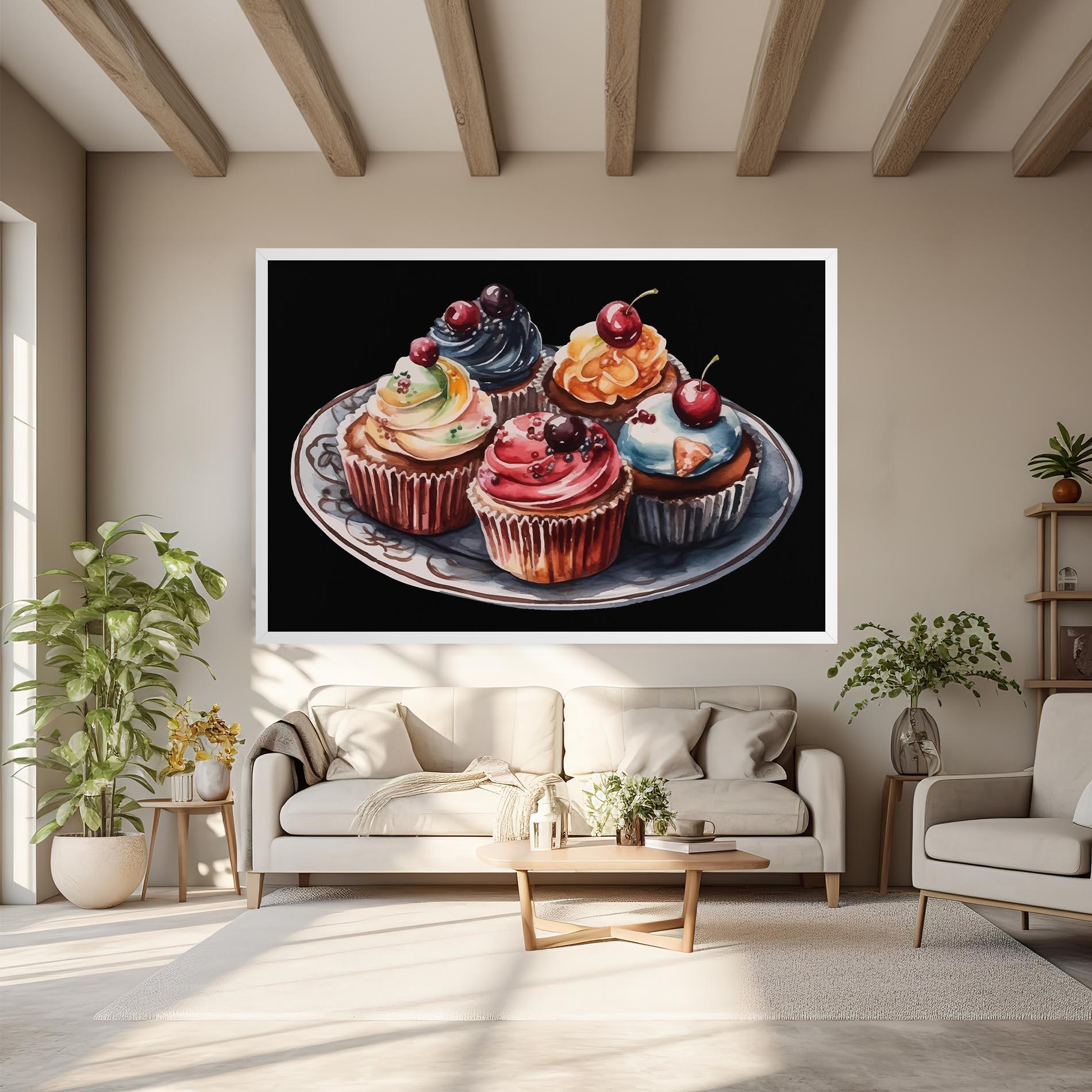 Tablou Canvas Colorful Muffins mockup 6