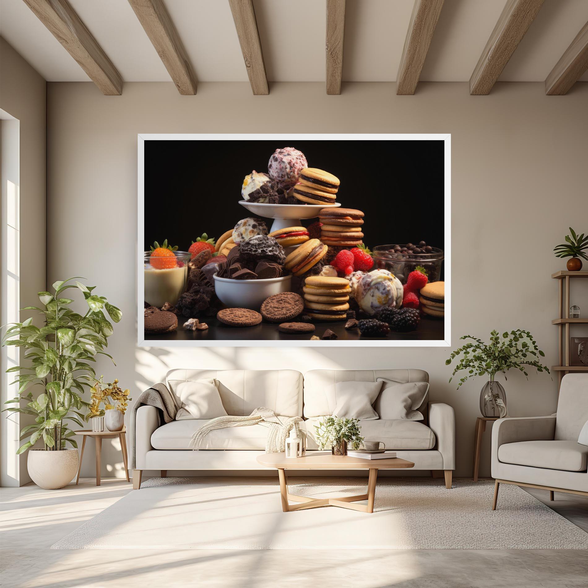 Tablou Canvas Ice Cream Cookies mockup 6