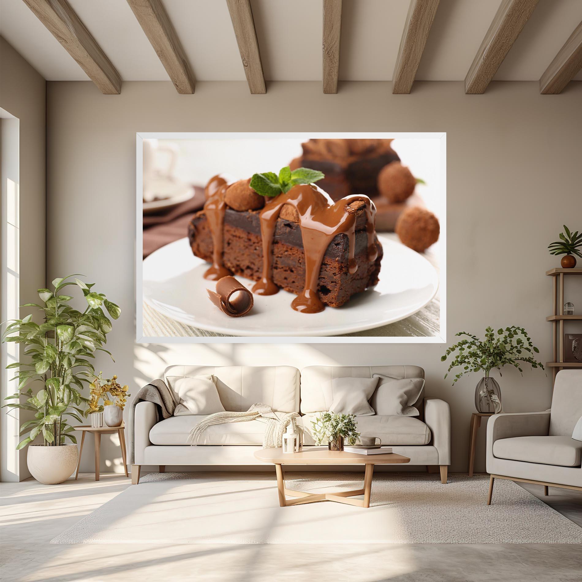 Tablou Canvas Mint Chocolate Cake mockup 6