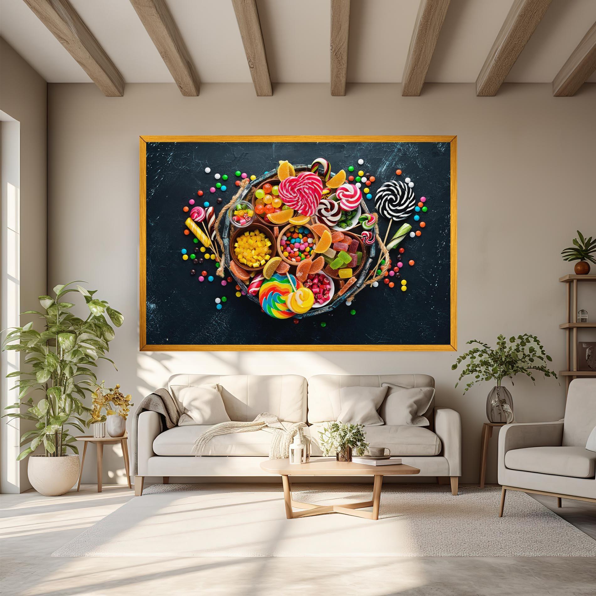 Tablou Canvas Colorful Jelly mockup 6