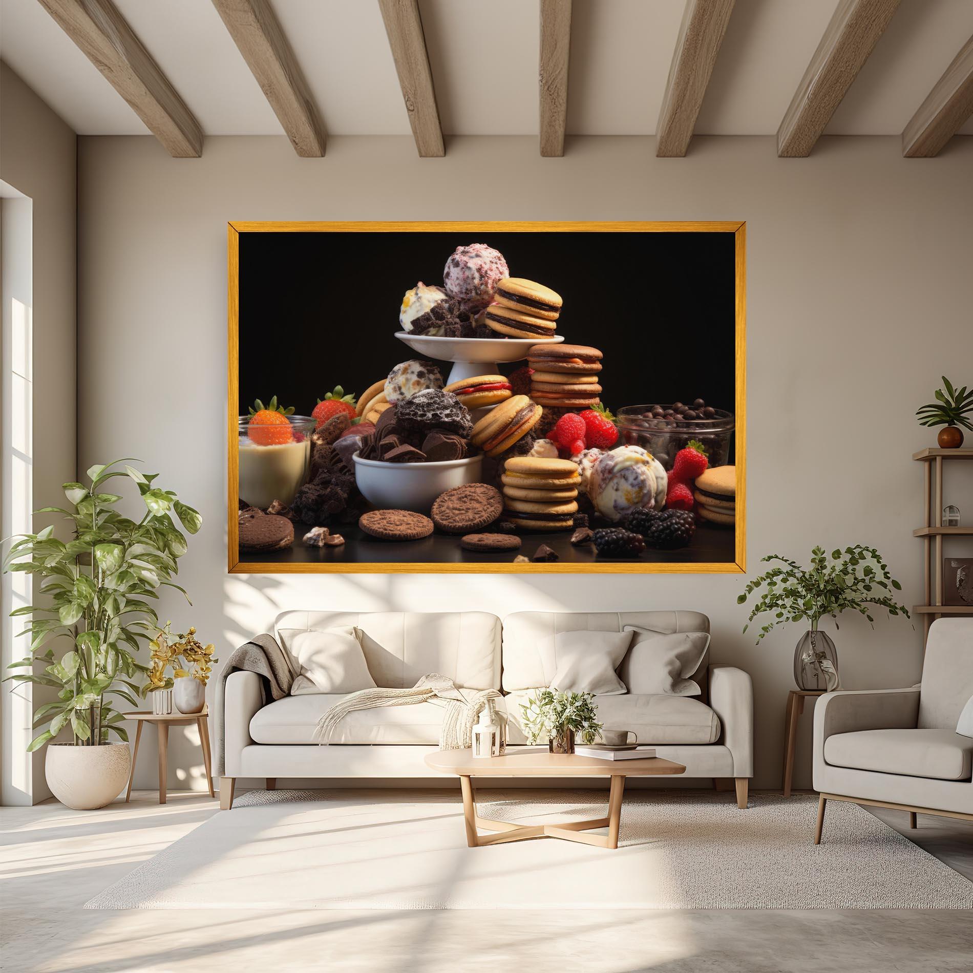 Tablou Canvas Ice Cream Cookies mockup 6