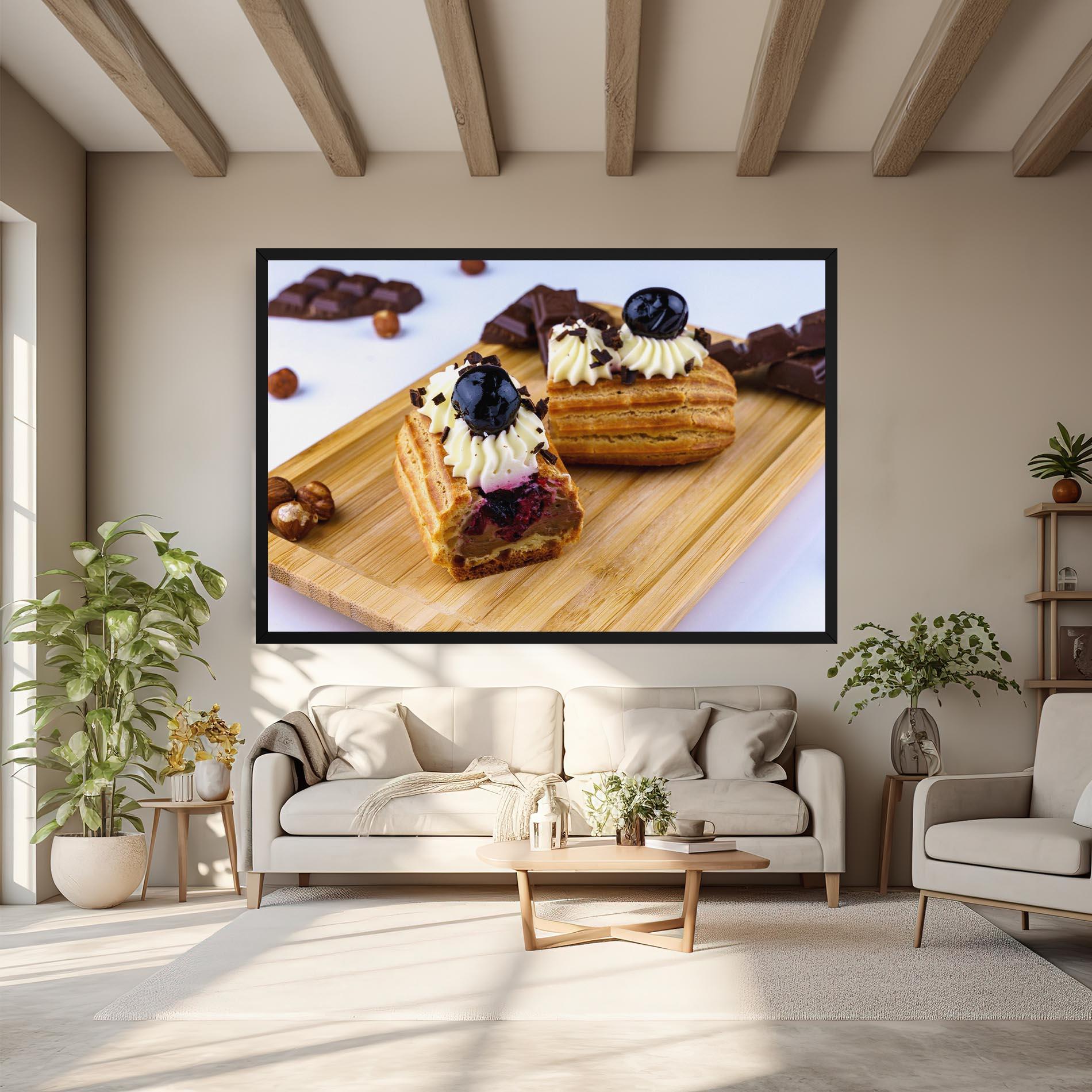 Tablou Canvas Blueberry Eclair mockup 6