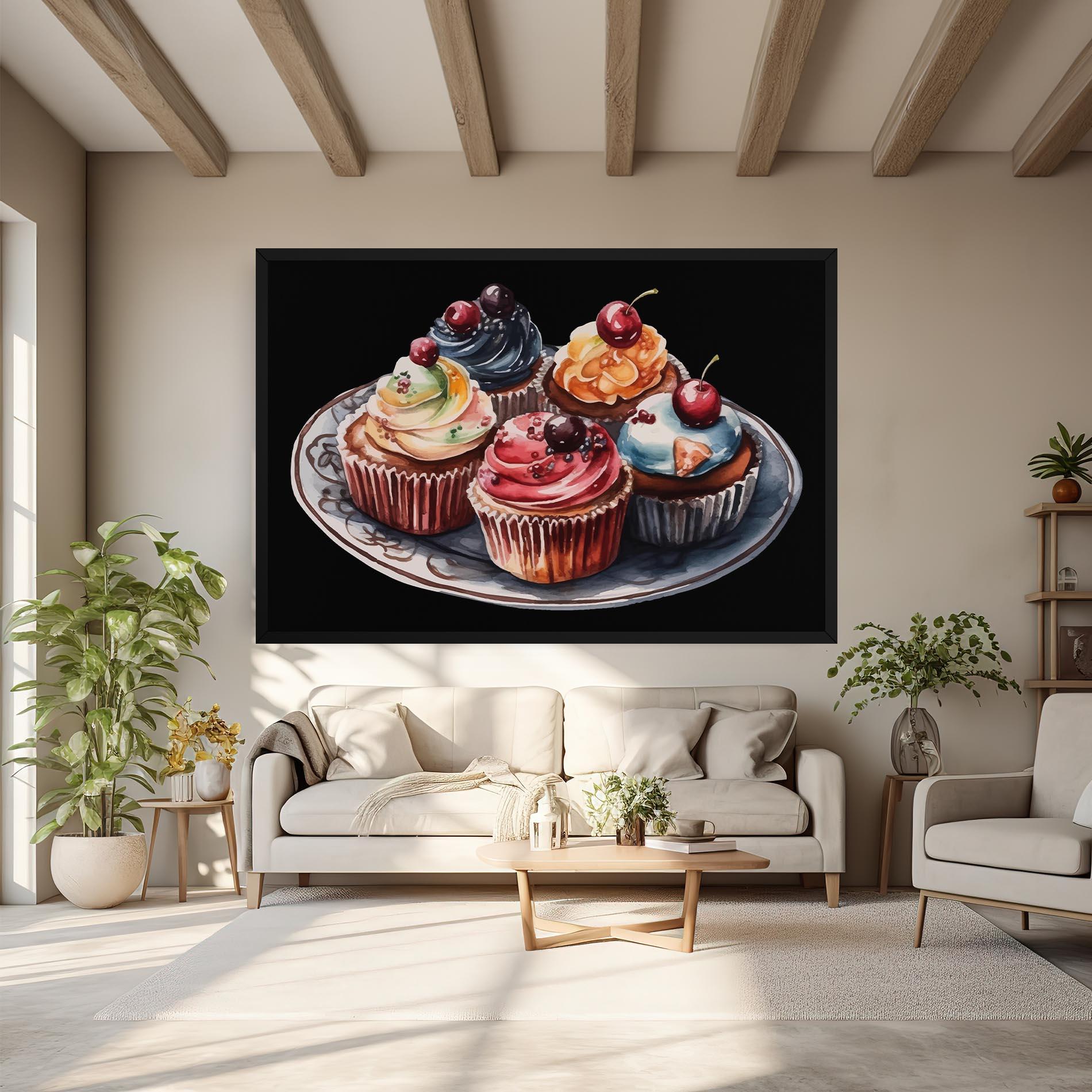 Tablou Canvas Colorful Muffins mockup 6