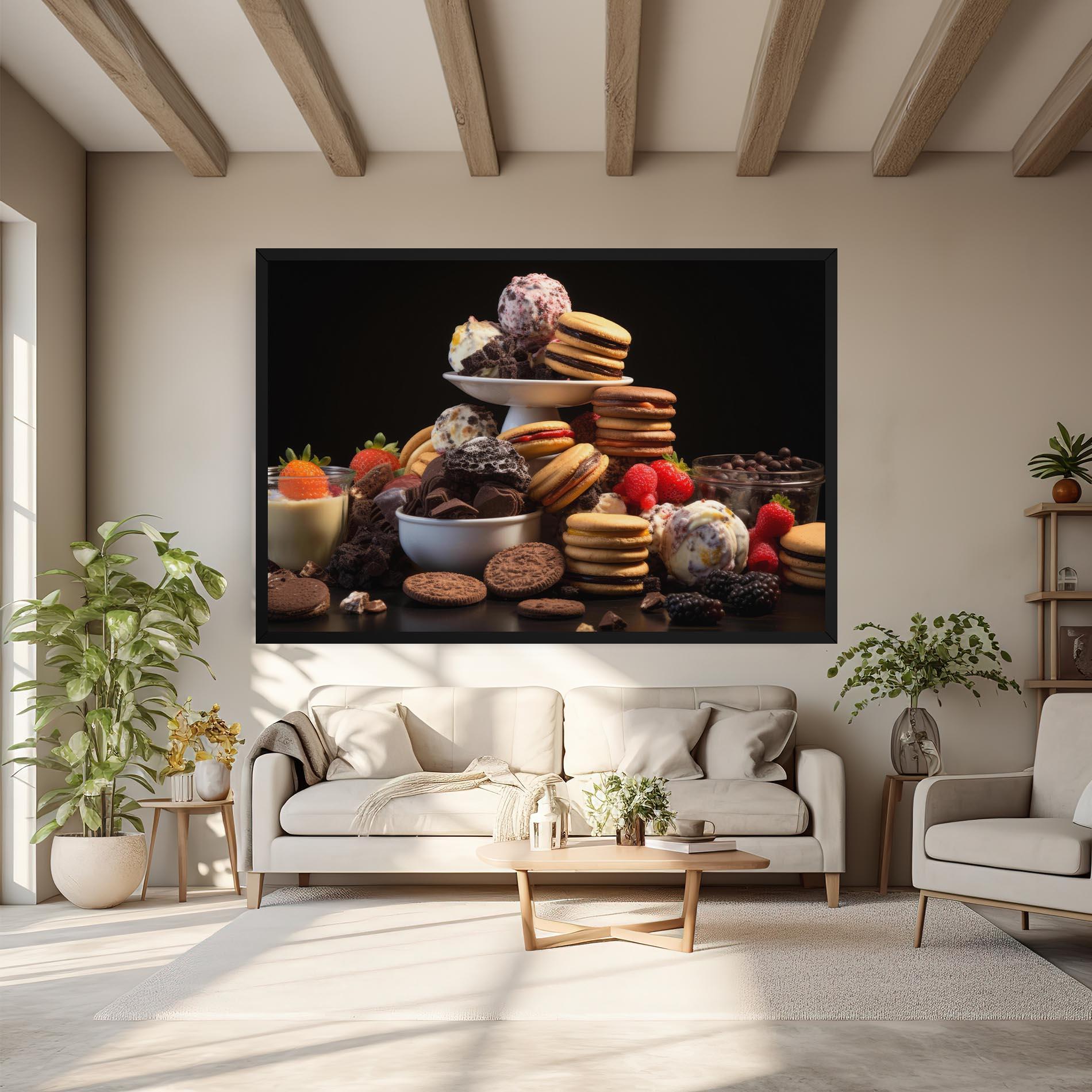 Tablou Canvas Ice Cream Cookies mockup 6