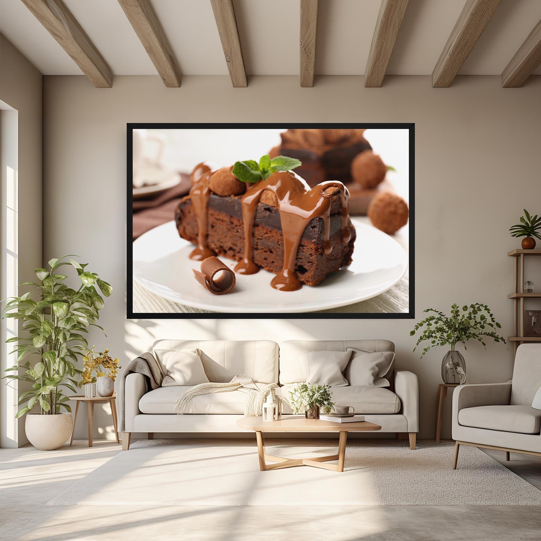 Tablou Canvas Mint Chocolate Cake mockup 6