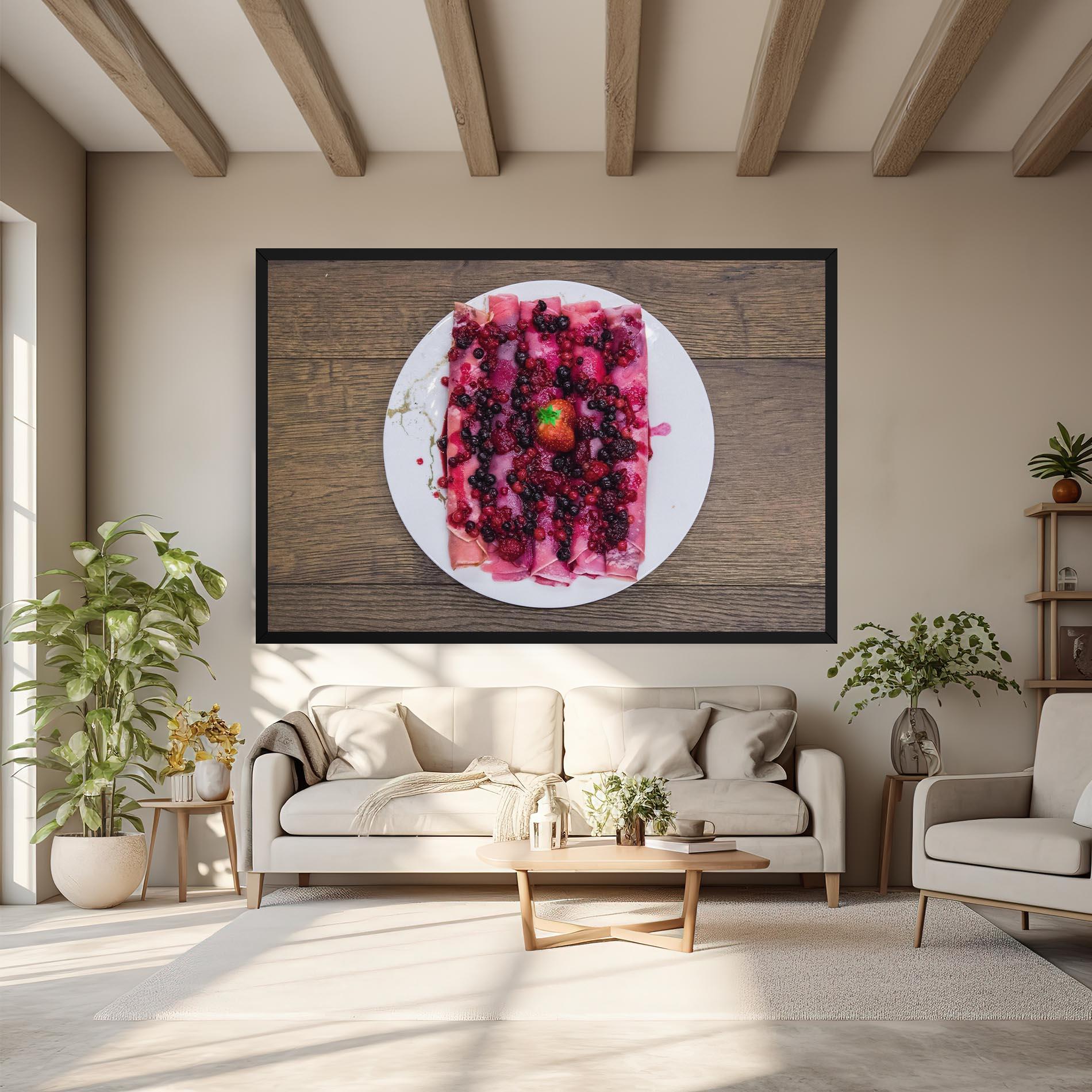 Tablou Canvas Strawberry Pancakes mockup 6