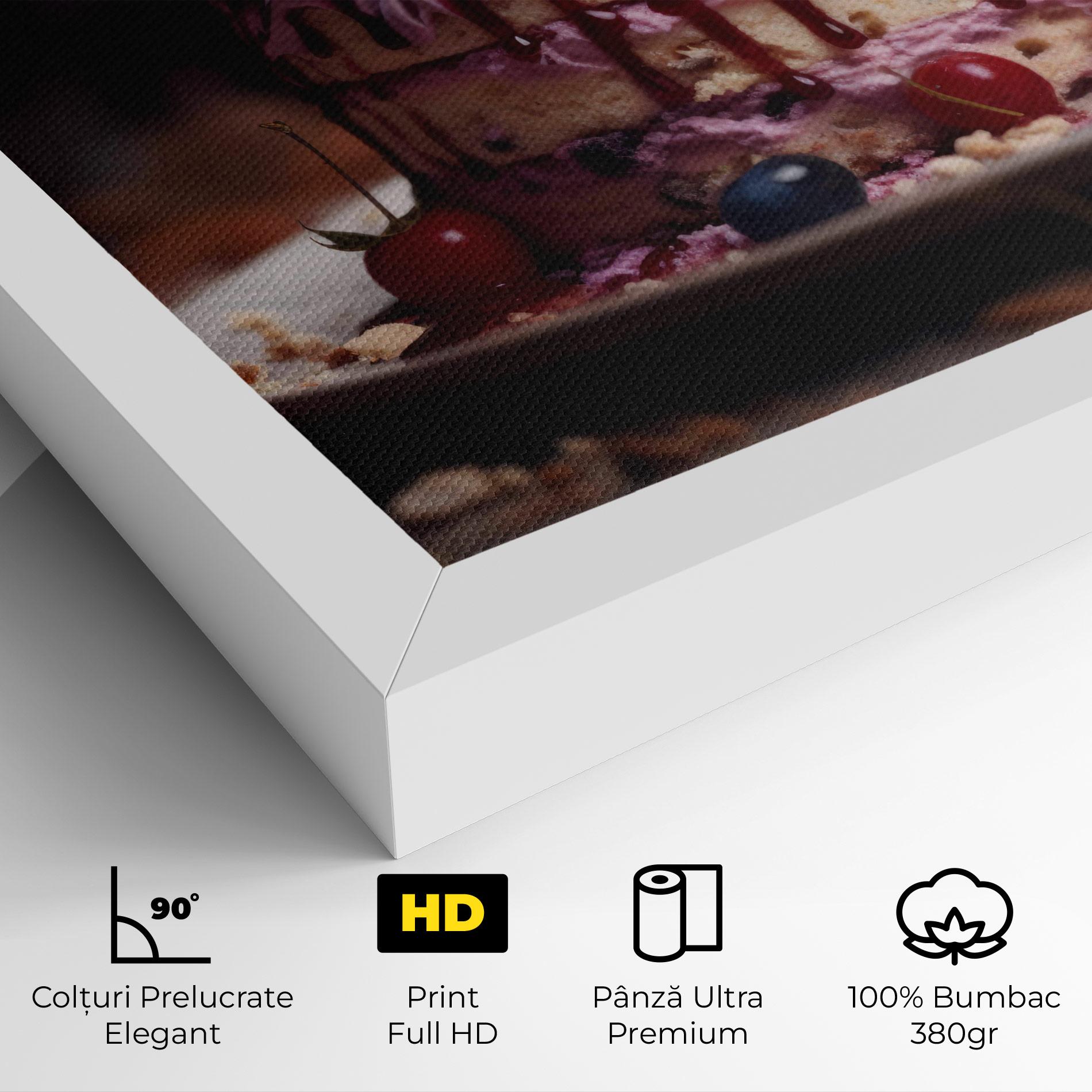 Tablou Canvas Berries Dessert mockup 4