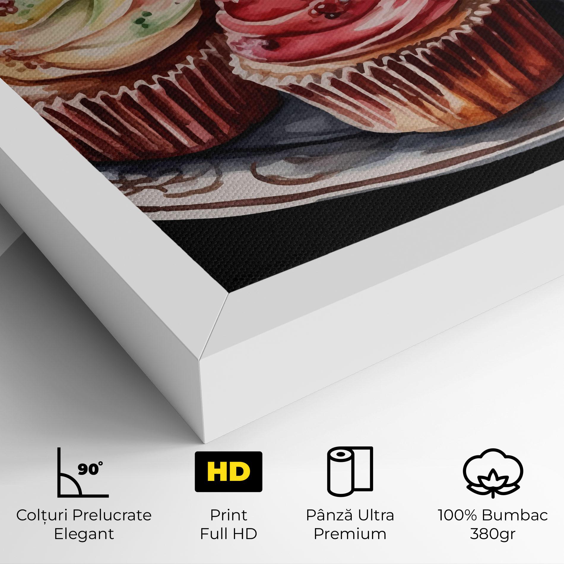 Tablou Canvas Colorful Muffins mockup 4