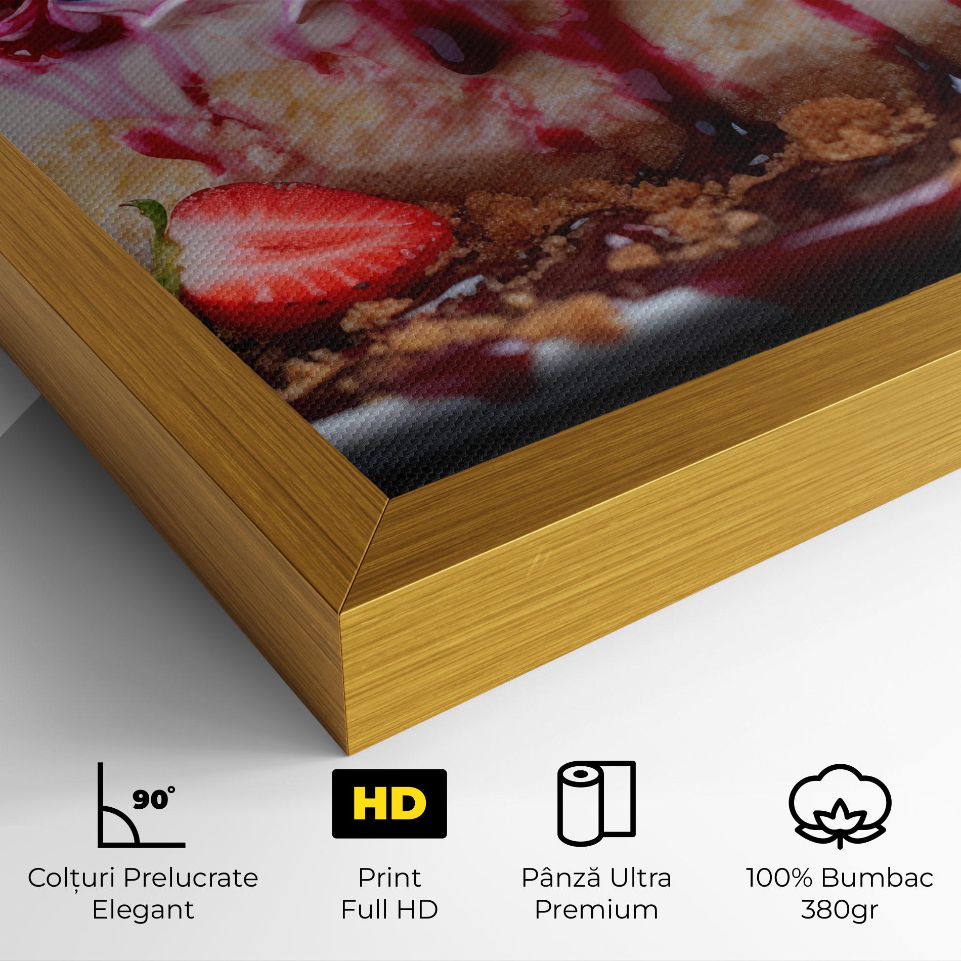 Tablou Canvas Cheesecake Berries mockup 4