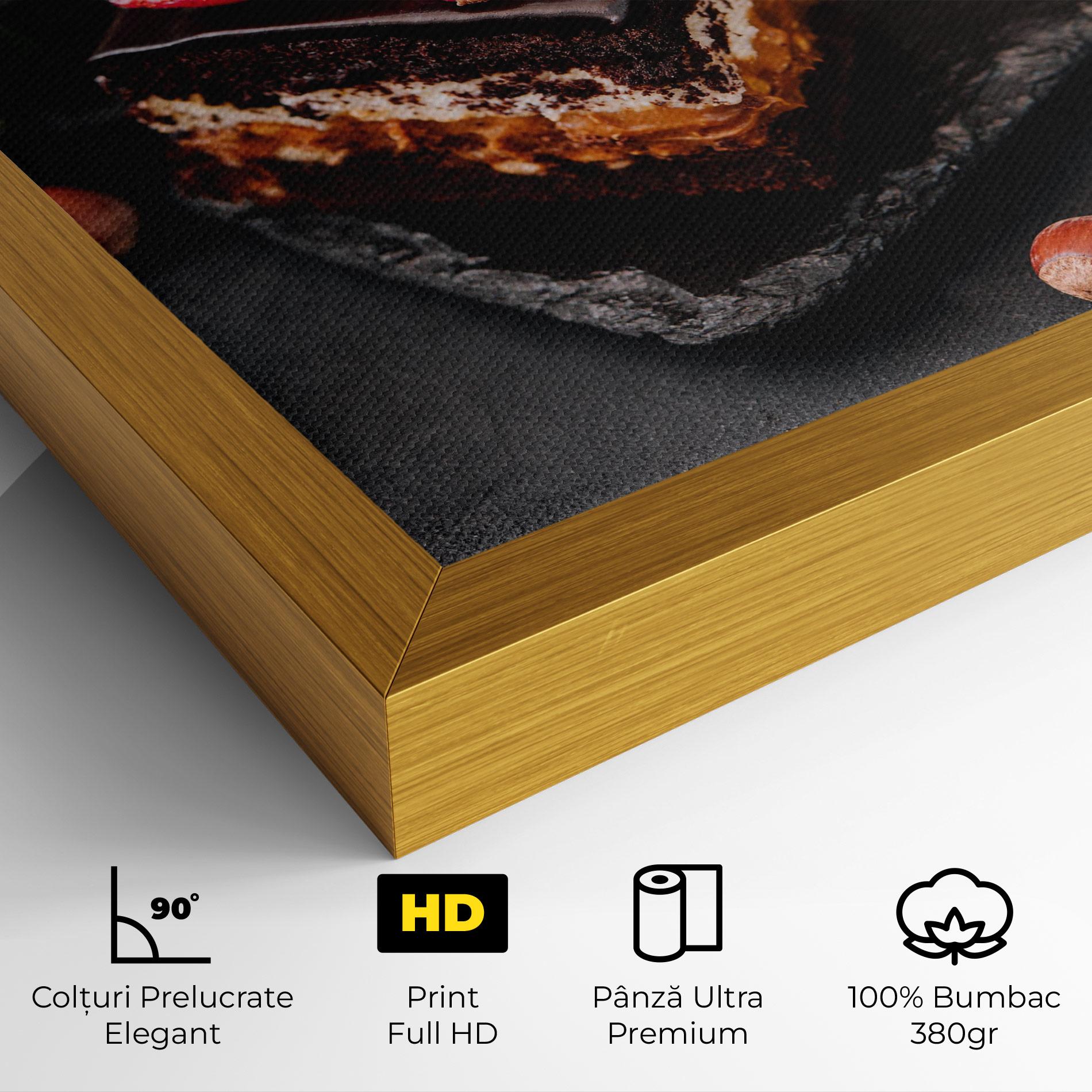 Tablou Canvas Chocolate Berries Cake mockup 4
