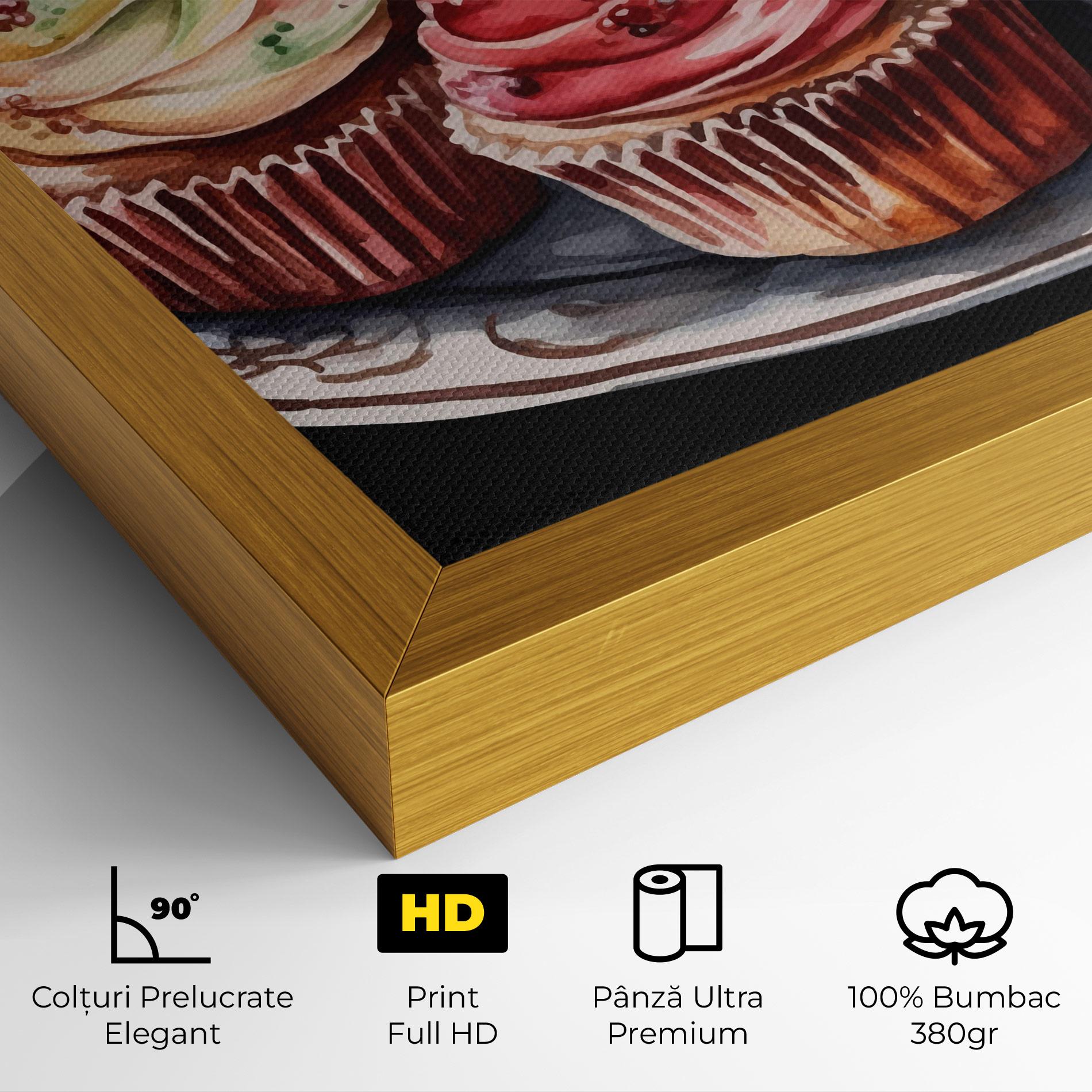 Tablou Canvas Colorful Muffins mockup 4