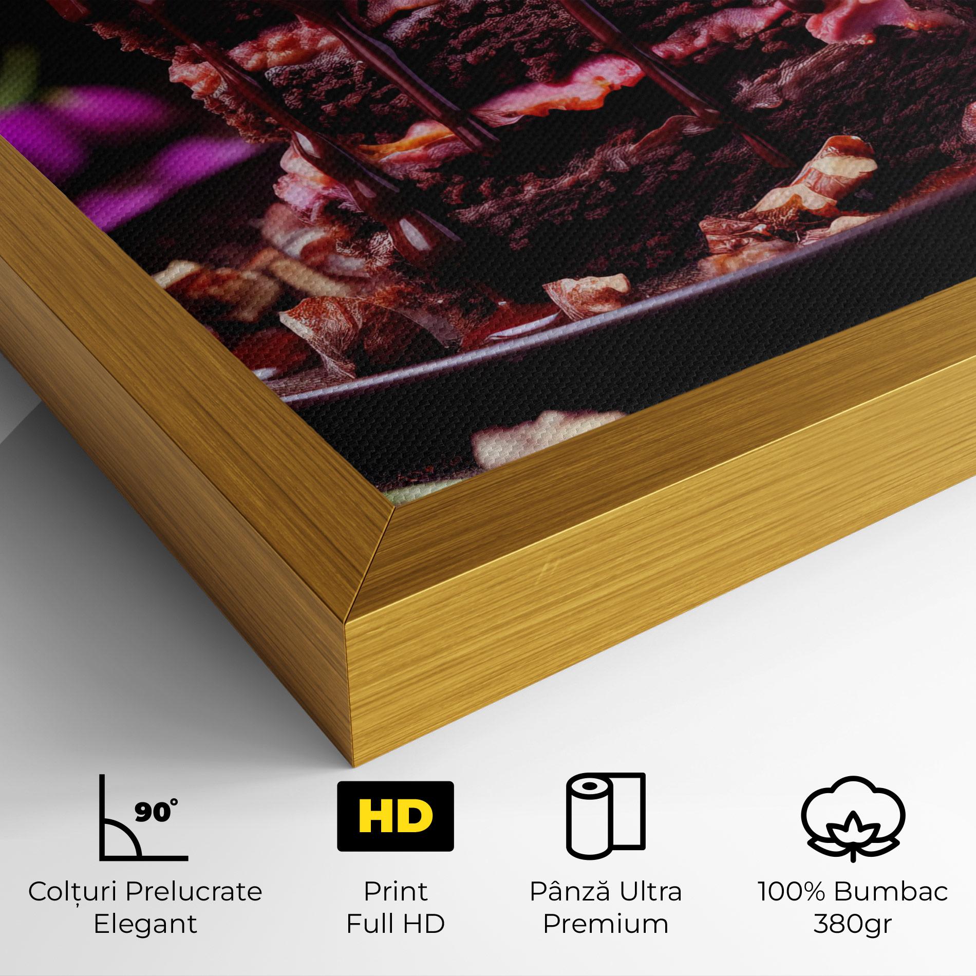 Tablou Canvas Pink Flower Cake mockup 4