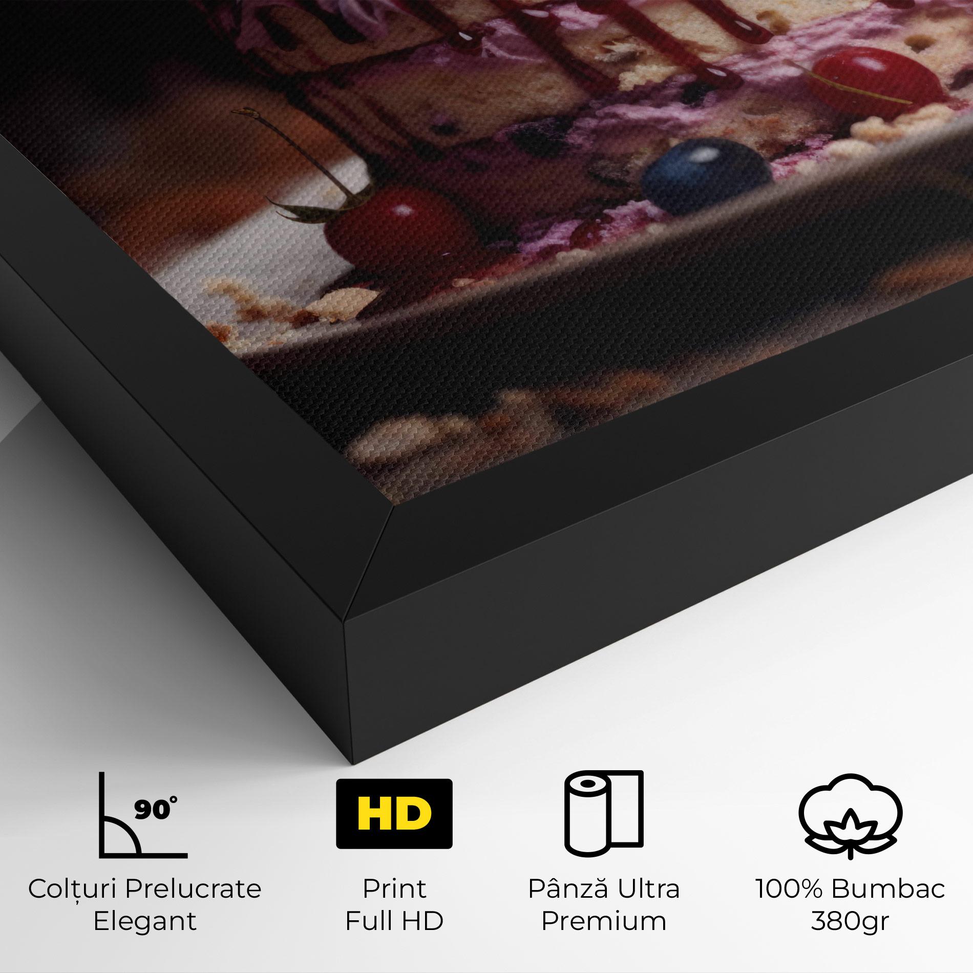 Tablou Canvas Berries Dessert mockup 4