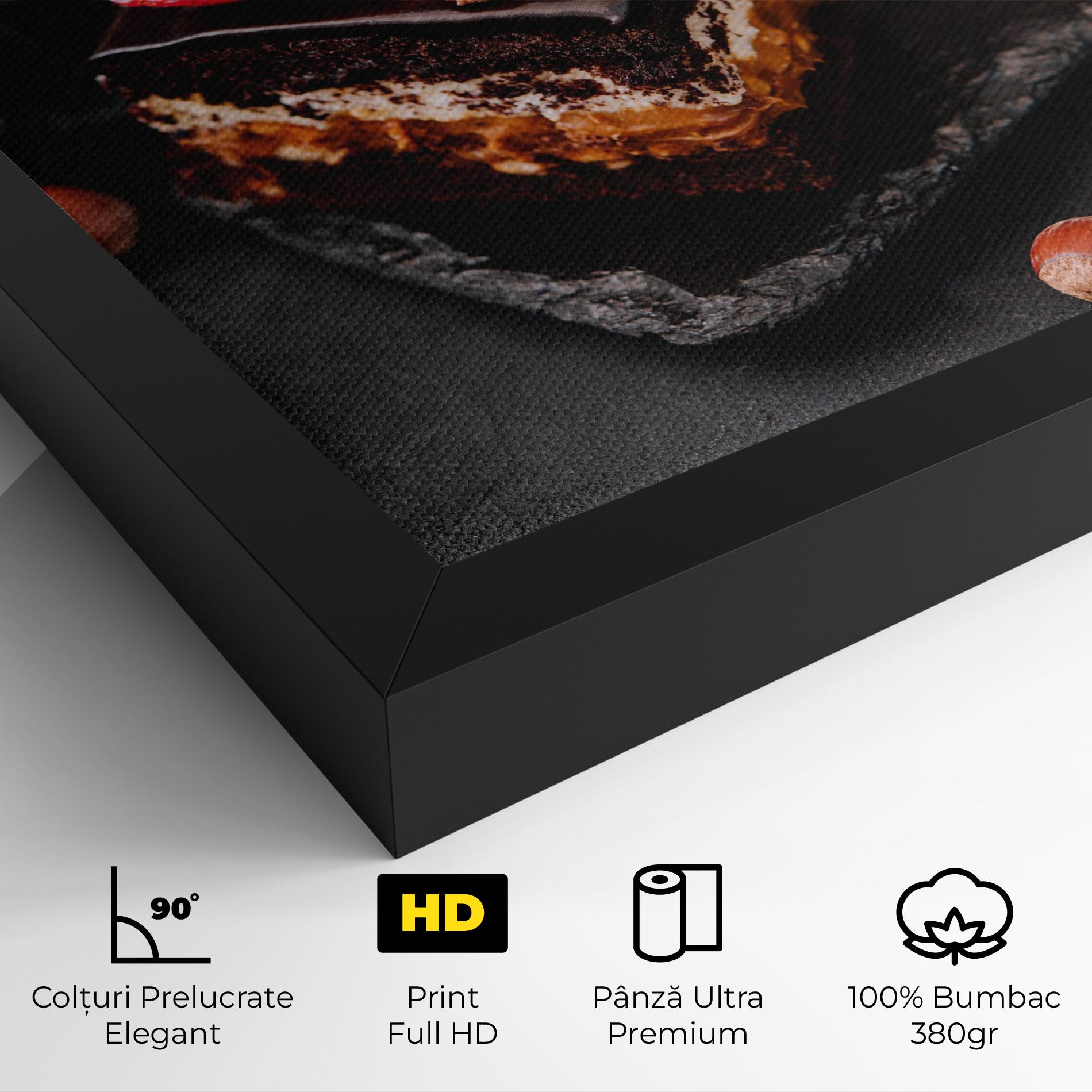 Tablou Canvas Chocolate Berries Cake mockup 4