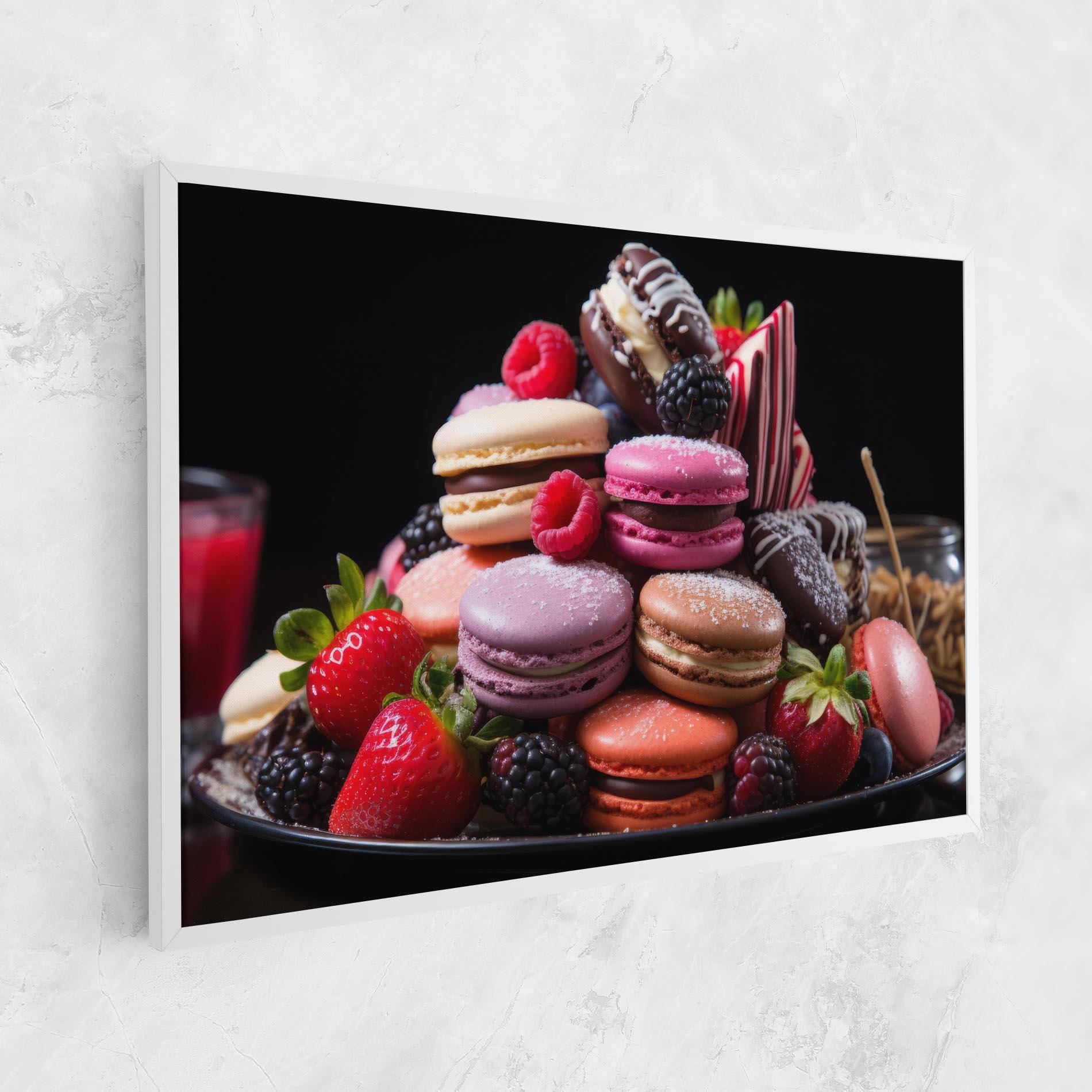 Tablou Canvas Berries Macarons mockup 1