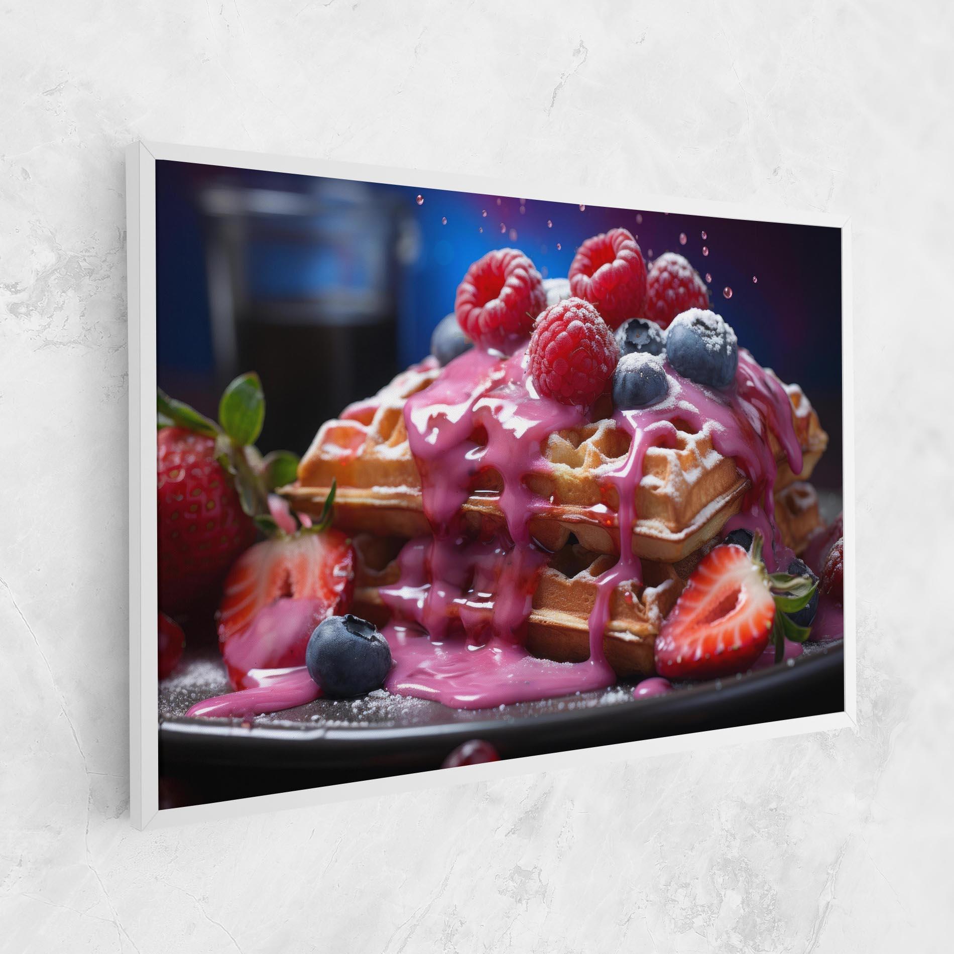 Tablou Canvas Berries Waffles mockup 1