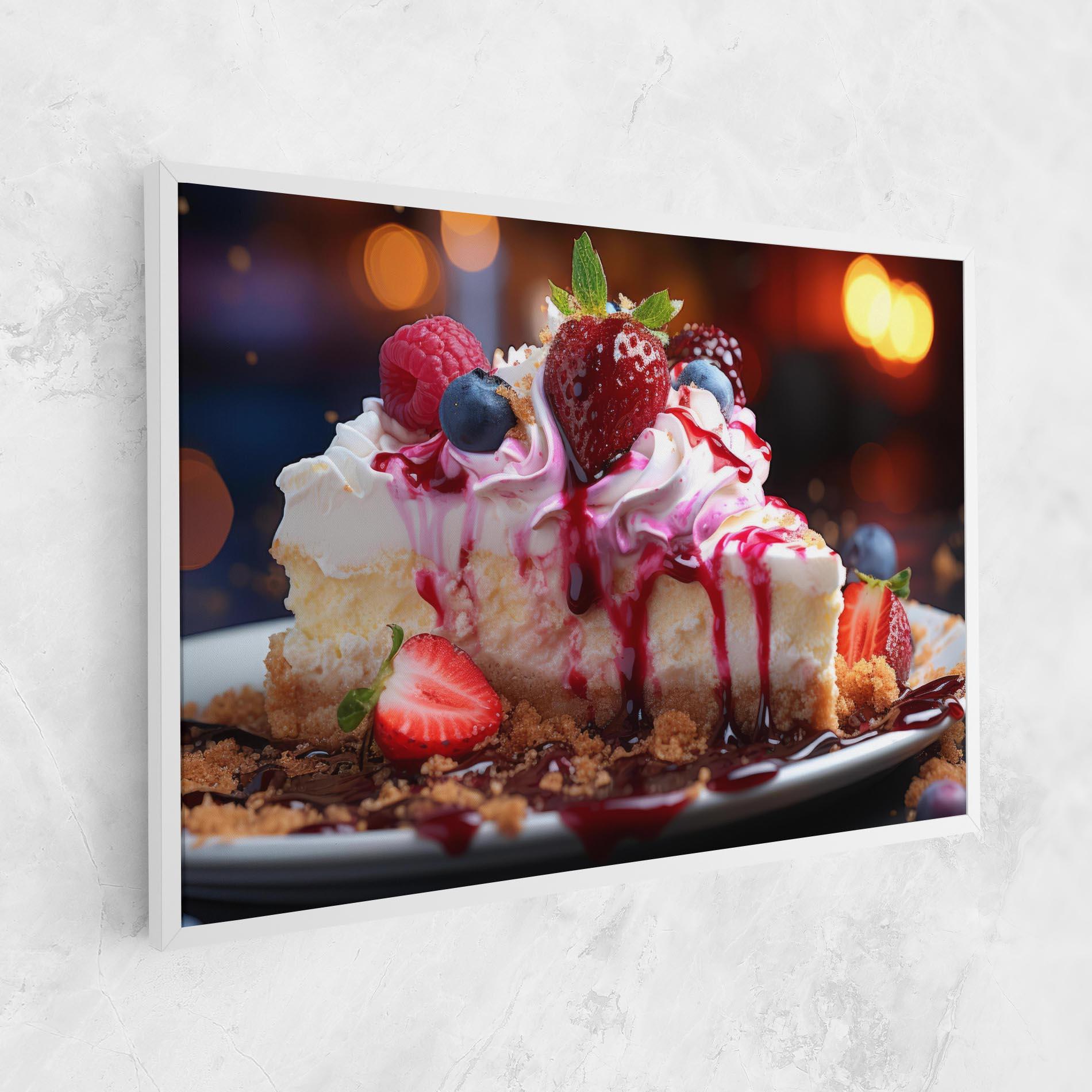 Tablou Canvas Cheesecake Berries mockup 1