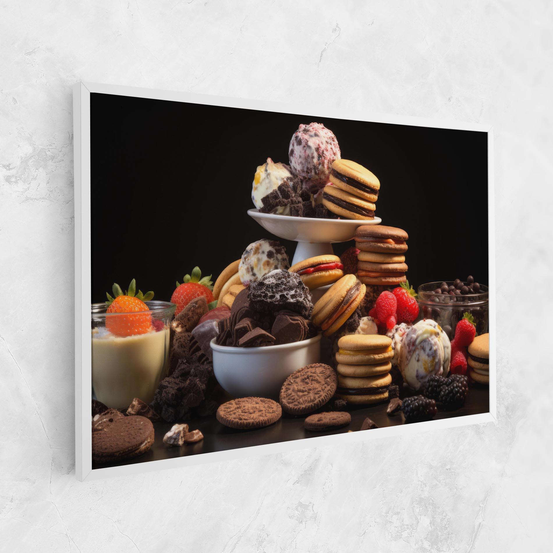 Tablou Canvas Ice Cream Cookies mockup 1