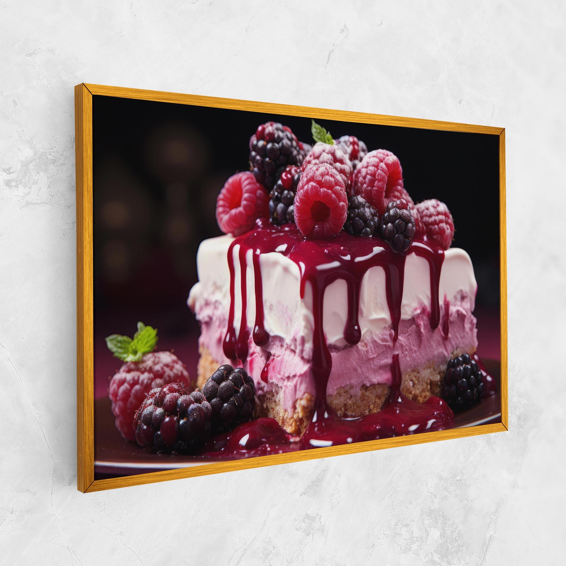 Tablou Canvas Berries Cream mockup 1