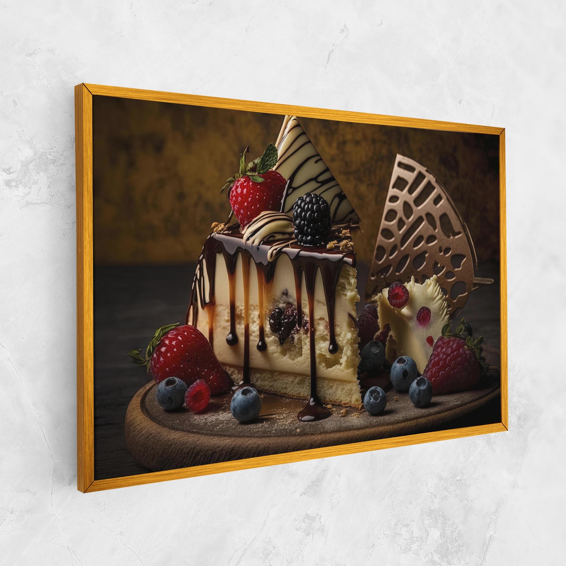 Tablou Canvas Cheesecake Chocolate mockup 1