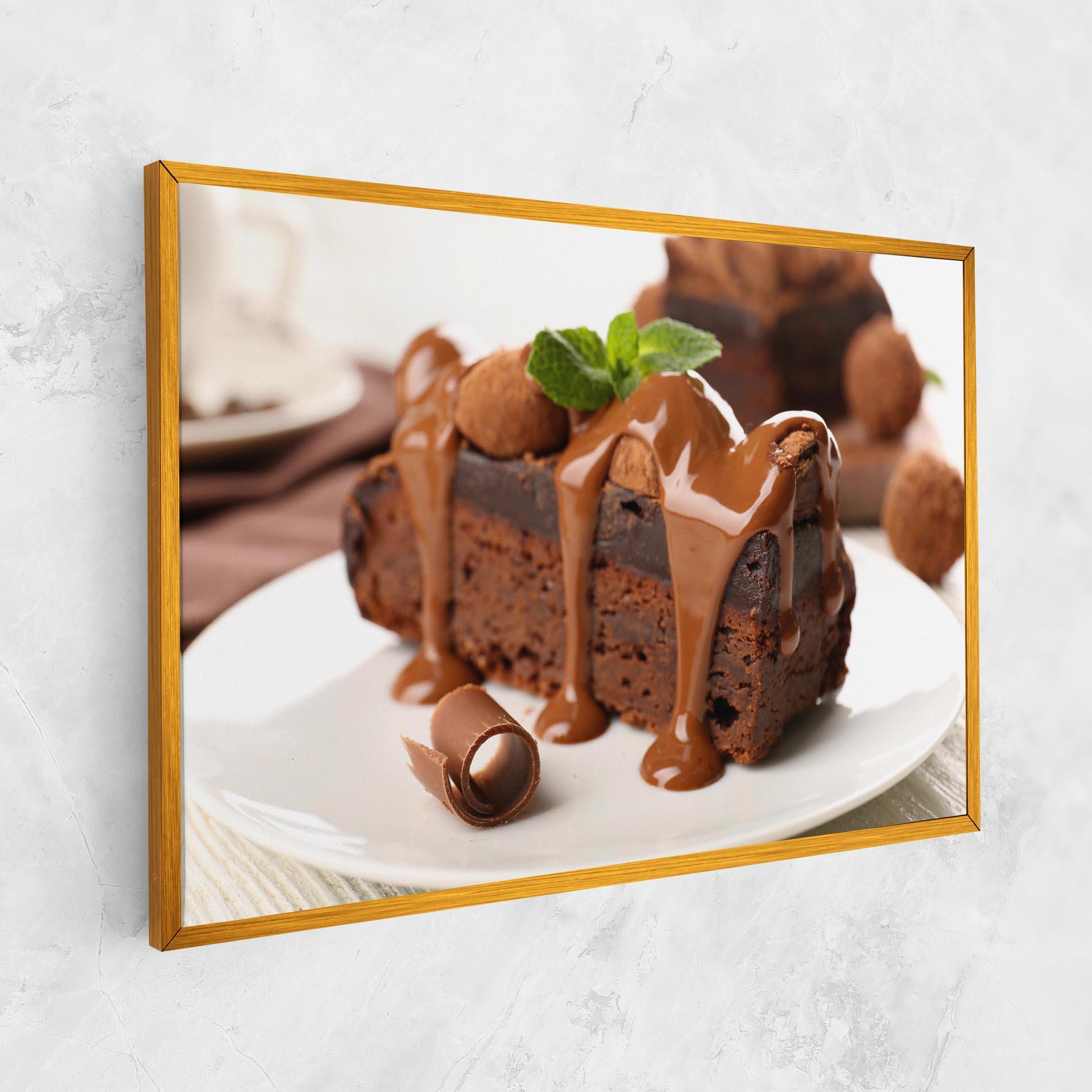 Tablou Canvas Mint Chocolate Cake mockup 1
