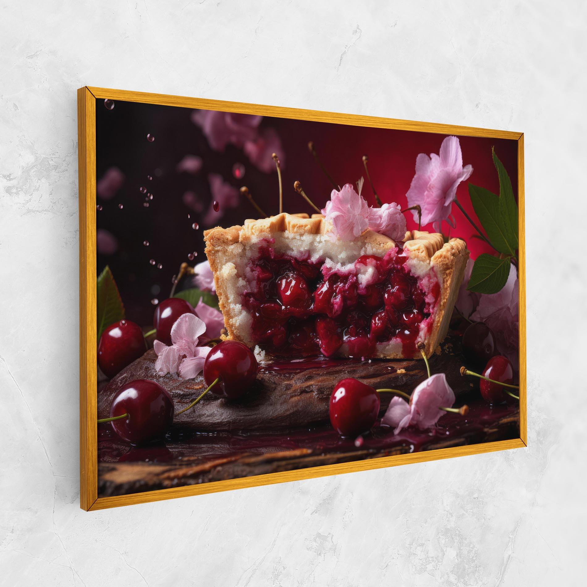 Tablou Canvas Wooden Table Cherries mockup 1
