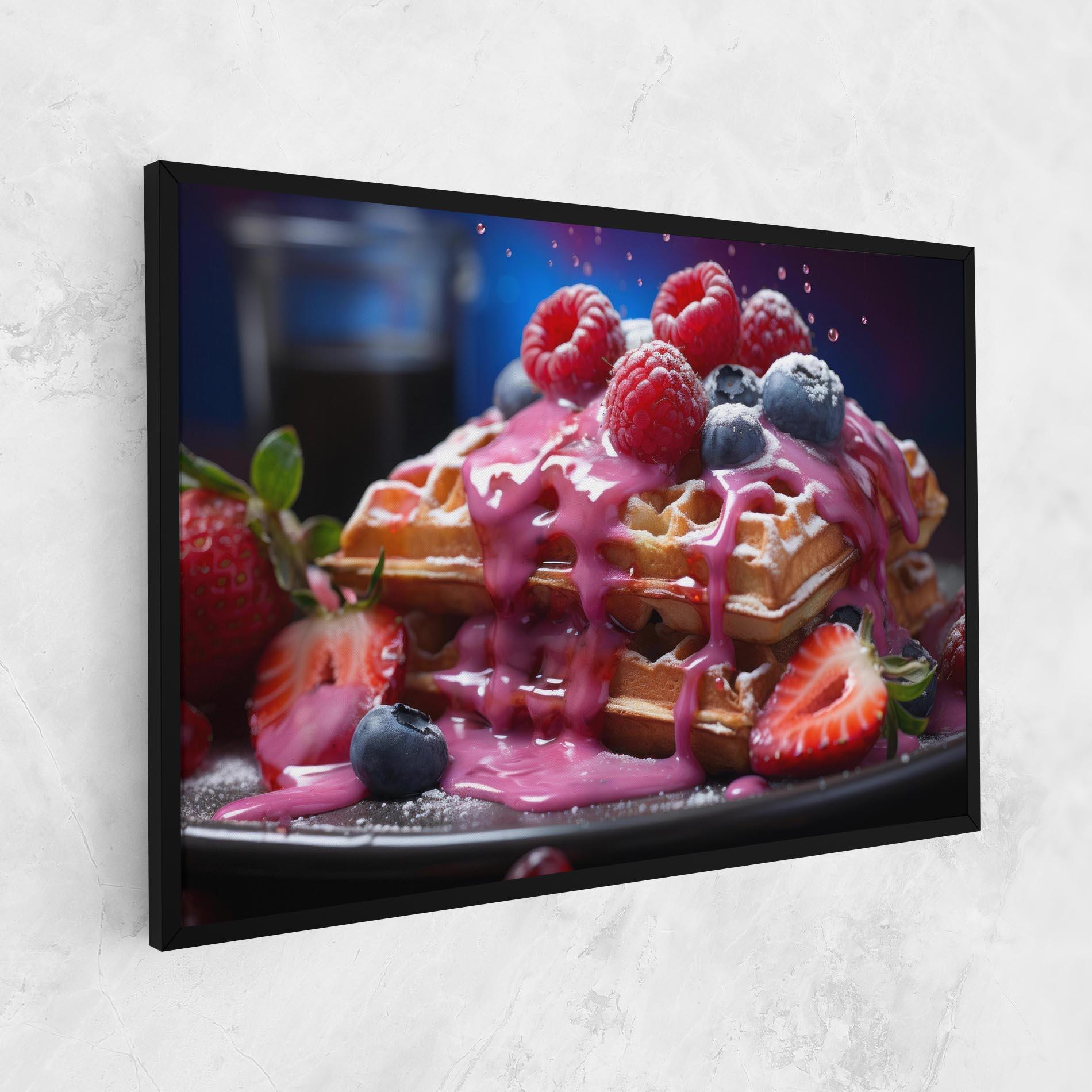 Tablou Canvas Berries Waffles mockup 1