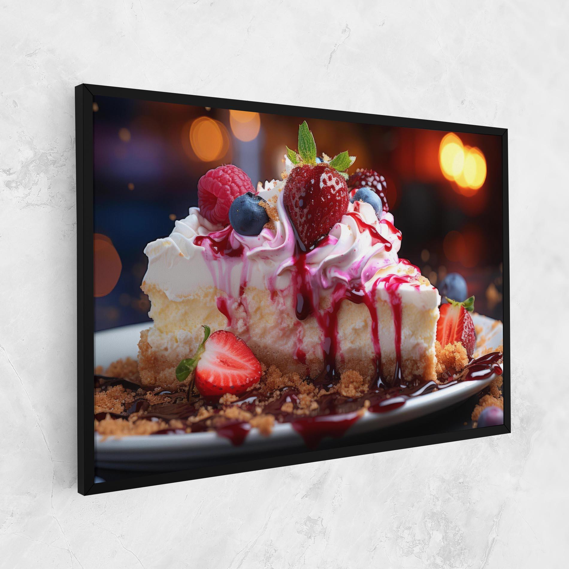 Tablou Canvas Cheesecake Berries mockup 1
