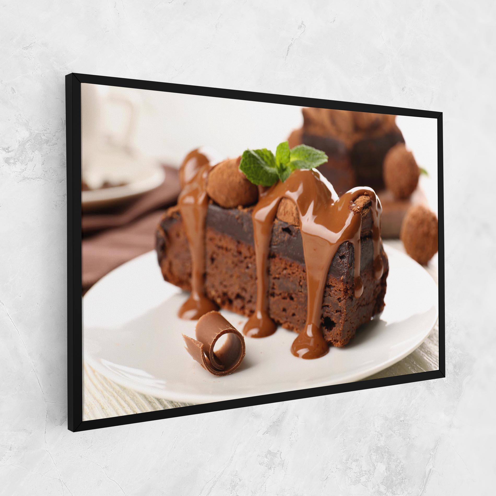 Tablou Canvas Mint Chocolate Cake mockup 1