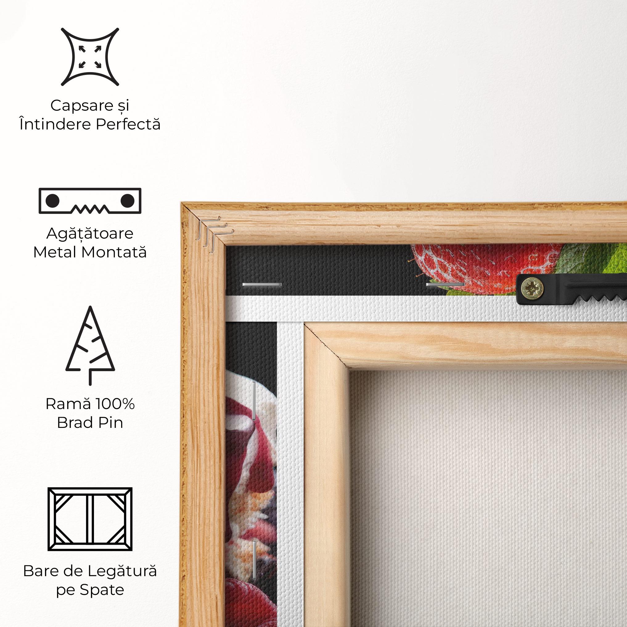 Tablou Canvas Berries Cream Dessert mockup 5