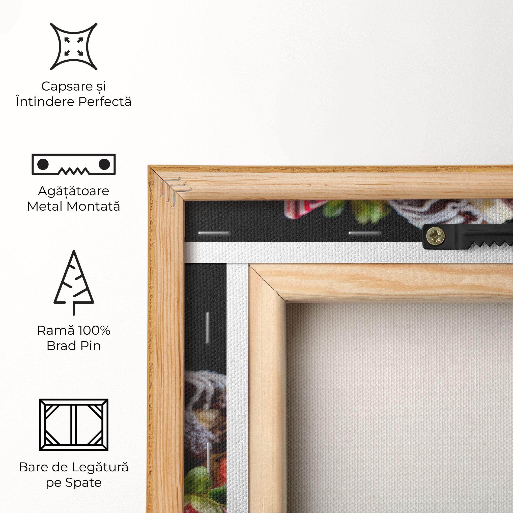 Tablou Canvas Berries Macarons mockup 5