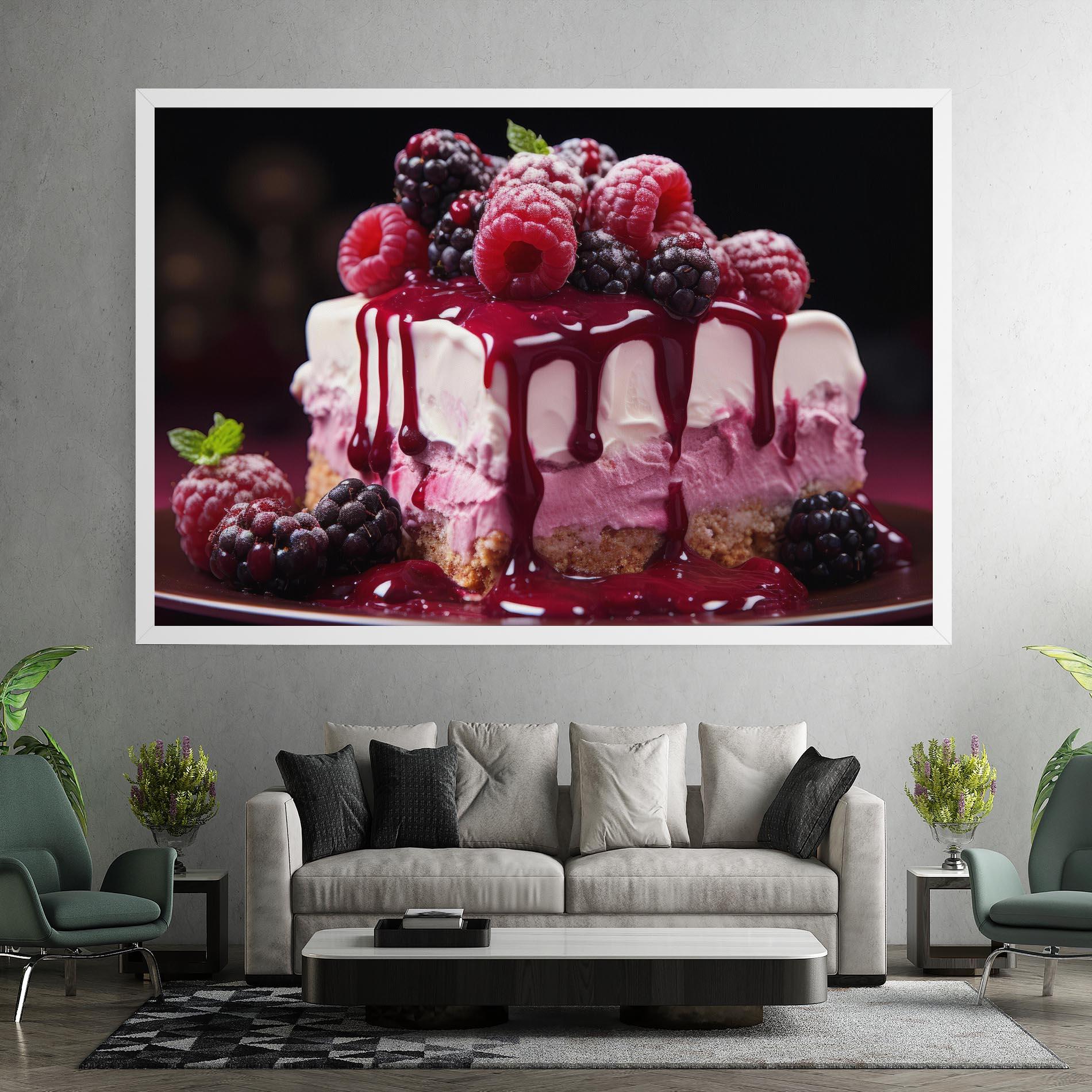 Tablou Canvas Berries Cream mockup 7