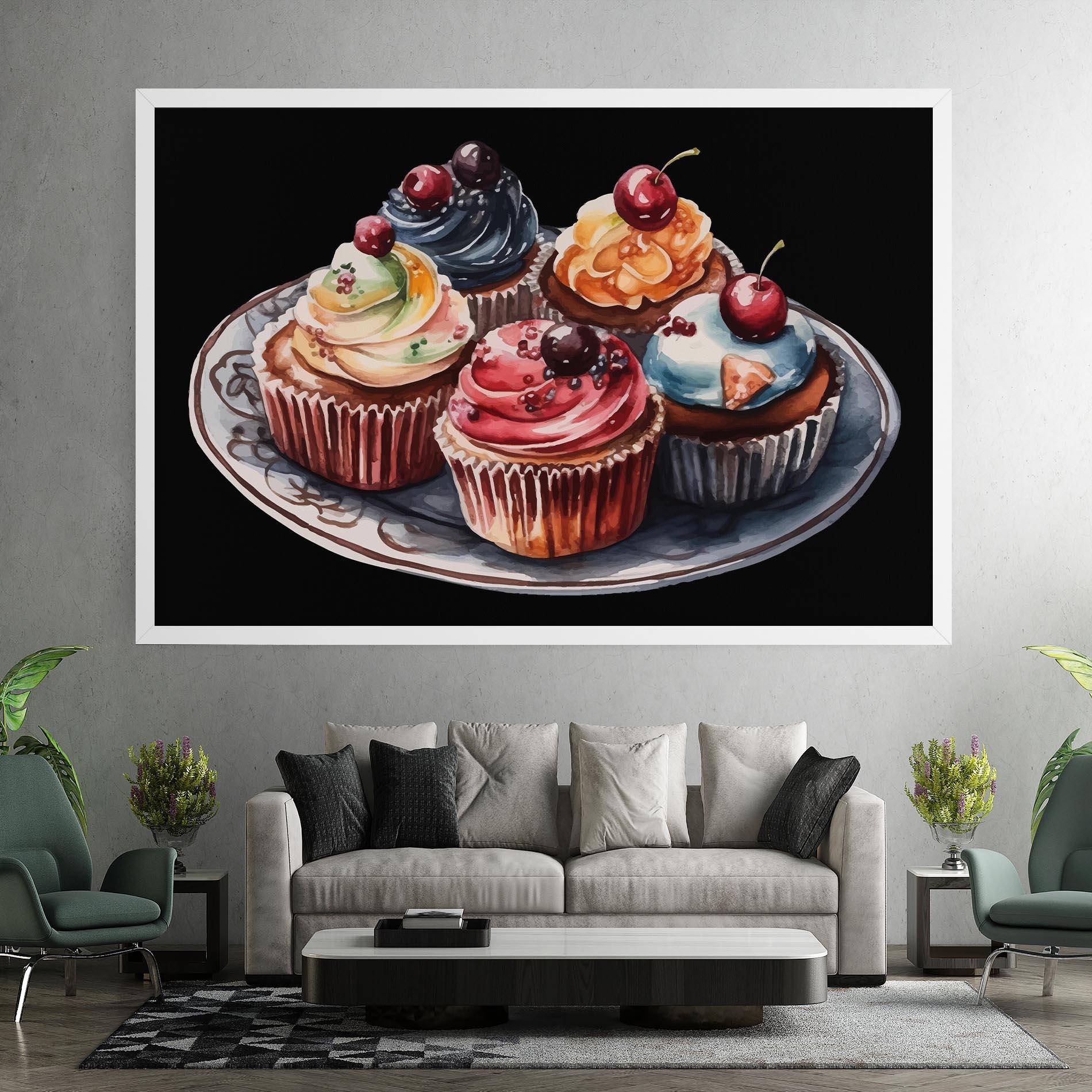 Tablou Canvas Colorful Muffins mockup 7