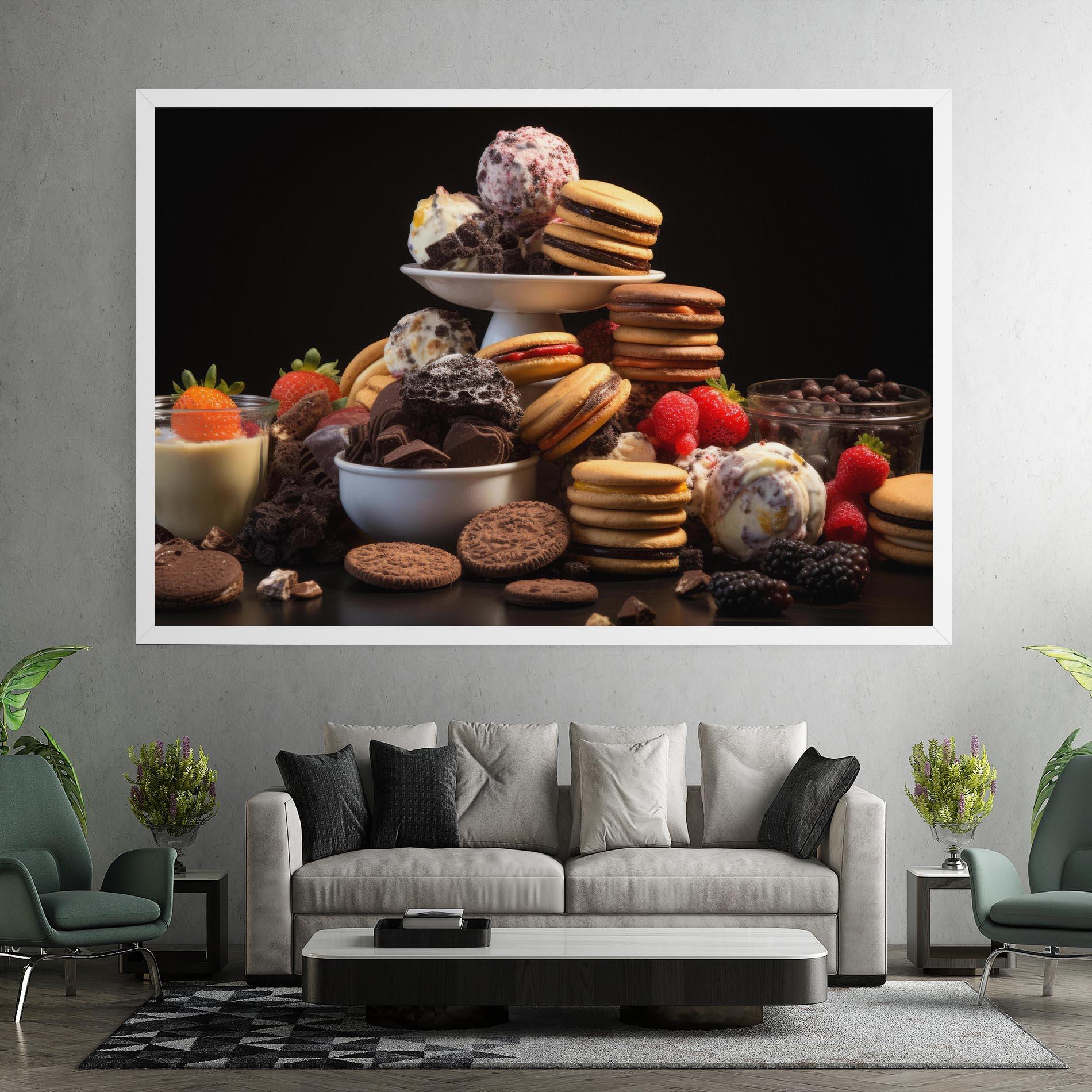 Tablou Canvas Ice Cream Cookies mockup 7