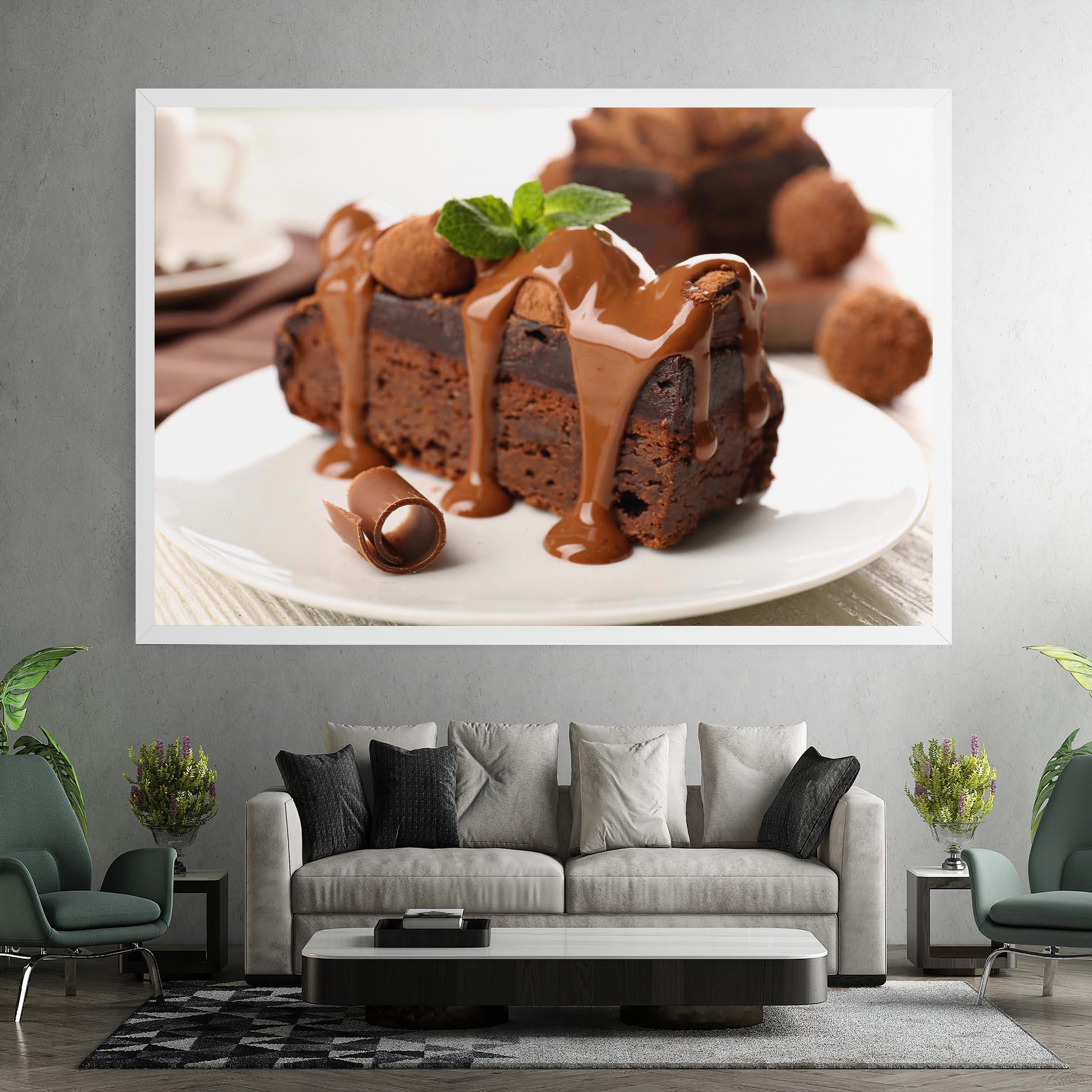 Tablou Canvas Mint Chocolate Cake mockup 7
