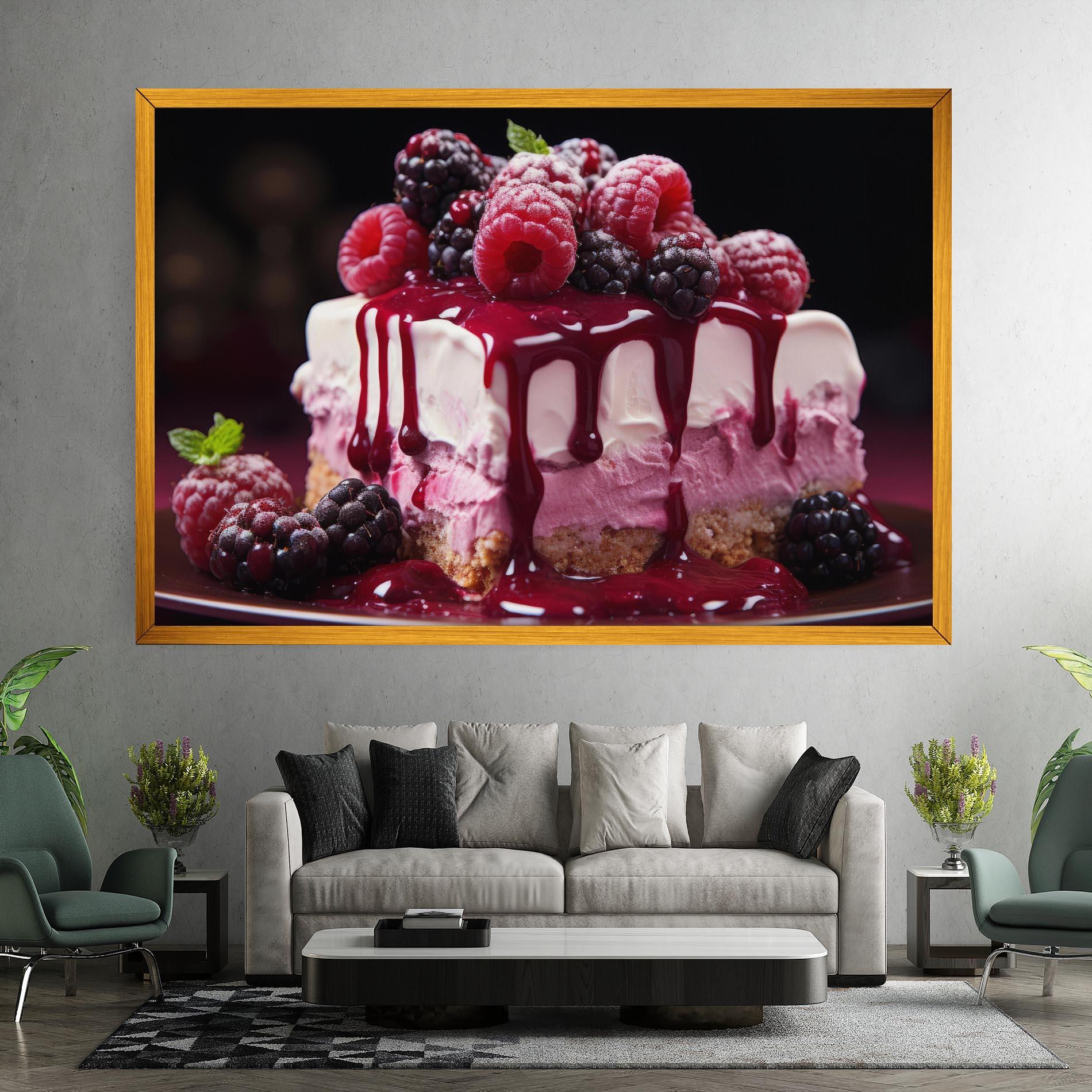 Tablou Canvas Berries Cream mockup 7